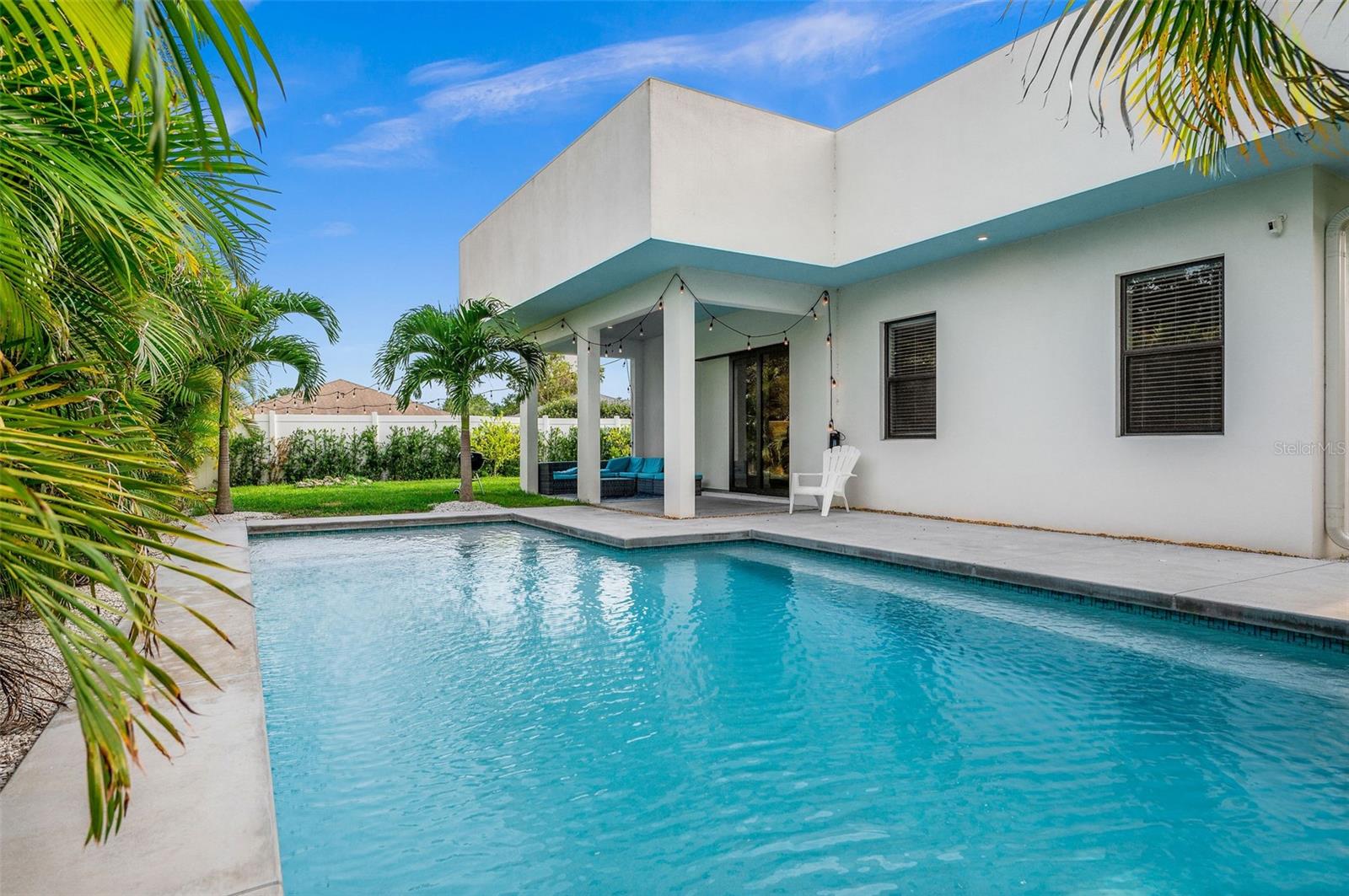 Welcome to your dream CONTEMPORARY home ! This incredible modern-style home offers a light, bright, and comfortable living experience like no other. MODERN, Amazing-FULLY FURNISHED- 2021 built, 3 bedrooms and 2.5 baths home with custom built HEATED POOL. You will love the high end quality finishes. One of a kind floor plan! The master bathroom has dual vanities and a spacious walk-in shower. The laundry room has ample storage and space. The kitchen features quartz countertops, stainless steel appliances and an island. This property features every amenity needed to experience a relaxing family time such as a private HEATED pool, outdoor lounging area, and spacious FULLY FENCED backyard. Excellent location, minutes from the beaches, close to shopping and fine restaurants. Best schools in Sarasota! Walk to both ASHTON and Sarasota Middle Schools.One of the most convenient areas to live in all of SARASOTA County with not as much traffic. LET YOUR REAL ESTATE DREAMS COME TRUE BY TAKING A TOUR TODAY!!!!!!