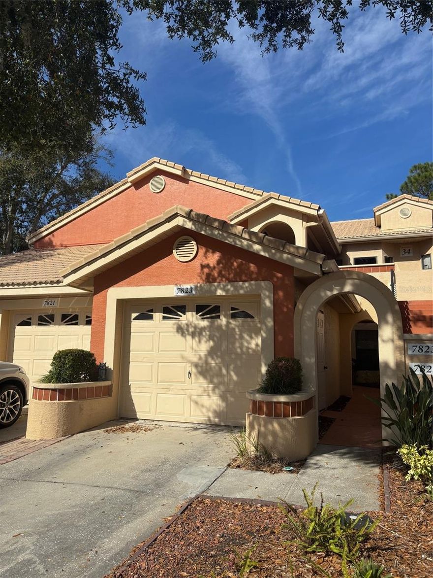 MOVE IN READY FIRST FLOOR 2/2 CONDO IN GATED COMMUNITY!  FRESH PAINT & NEW VINYL FLOORING JUST INSTALLED, SPACIOUS KITCHEN & LIVING AREAS, SCREENED PATIO.  THIS PROPERTY IS CONVENIENT TO MANY SHOPPING & DINING OPTIONS, JUST MINUTES TO RESTAURANT ROW, YMCA, EXCELLENT SCHOOLS, MAJOR ROADS AND ATTRACTIONS.  THE SANCTUARY IS A CHARMING COMMUNITY WITH MANY AMENITIES.  THERE IS A RESORTY STYLE COMMUNITY POOL, FITNESS CENTER, TENNIS COURTS, BASKETBALL COURTS AND PLAYGROUND.