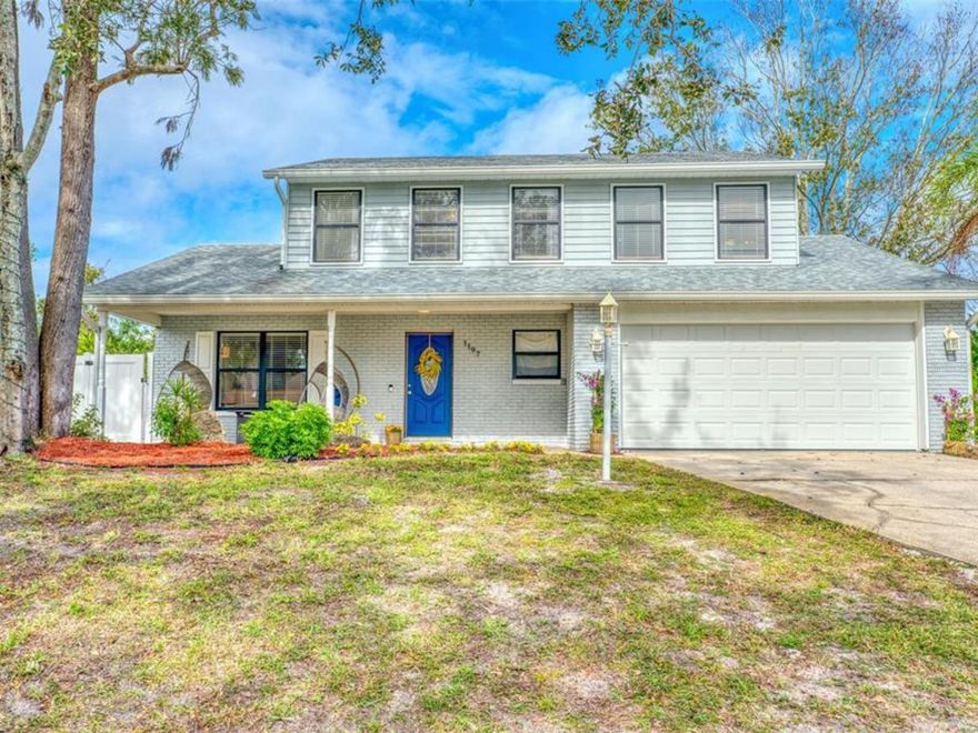 Welcome to 1197 Southfork court located in the highly desirable Southwinds community of Port Orange! Southwinds is conveniently located next to your neighborhood grocery stores, highway 95 and I4, local parks and so much more! The community includes a community pool, clubhouse and gated storage for your boats and trailers! This beautiful two story home was completely updated in 2017 with a new roof, HVAC, hot water heater, flooring, kitchen appliances and bathroom updates. All three bedrooms are located upstairs leaving you with an ample amount of downstairs living space. The owners suite features a gorgeous soaking tub that truly turns your bathroom into a spa like oasis. The backyard was updated in 2021 with trendy gray pavers, a pergola and stepping stones to your back door. Brand new carpet was installed November of 2022. ****Owner is a Realtor and the listing agent**** ;Water: City ;Water: City