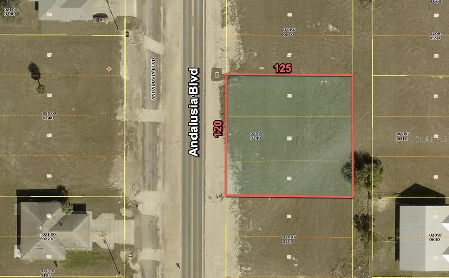 The perfect duplex lot!  The weather is warm but Cape Coral is HOT!  High and Dry .48 Acre Multifamily Residential Lot with a paved road, electricity and public water out front on the street! No flood zone!  And, the utility assessment has been paid off in full!  Build your dream home today or invest in your future! Located in Cape Coral in Lee County. Welcome to Southwest Florida, abundant with lakes, rivers, state forests and preserves, and the waters of the Gulf coast. Land and water adventures await your arrival. Go hiking, biking, riding, boating and more. Shopping, dining, and entertainment are all nearby. Easy access to State Road 76, US 41 and I-75, and make the beaches, and the rest of Florida an easy trip. Buy this .48 acre property today for a quick cash price of $137,000. That's a steal! 

Use 1513 Andalusia Blvd, Cape Coral, FL in the GPS. From the corner of Andalusia Blvd and S.R. 76.  Head north on Andalusia Blvd.  The subject will be on your right, approximately 1.4 miles down.    Please see the attached aerials and maps for reference.