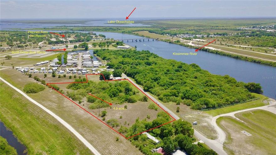 Opportunity Awaits! This nearly 5 acre piece of prime real estate is composed of 5 different parcels being sold together. This unique location brings plenty of potential. Nestled behind Scott Driver Boat Ramp and across the street from the planned Bass Pro Resort, this property is ready for its next owner!