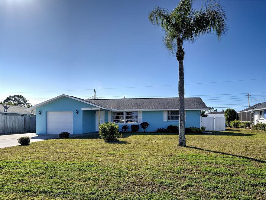 OVERBROOK GARDENS - FAMILY FRIENDLY WITH COVETED PRIVATE COMMUNITY BOAT RAMP!  Drop your vessel into Forked Creek with Direct Intracoastal and Gulf Access - NO BRIDGES!  Back roads off of this neighborhood gives a handy route for riding your bike or walking the 2 miles to Manasota Beach with 11 miles of beautiful sandy shores.  This 3-bedroom. and 2-bath split plan Florida home, gives privacy to the owners and has all that you need to move right in. The closets are spacious, including two located in the bedroom hallway! 
 
Please note: County records display this home as a two bedroom, it is a three bedroom.

The kitchen has plenty of cabinets and counterspace with attached dinette area. All appliances are included. There is a large, enclosed Florida Room with backyard access. Partially fenced yard with shed. The one car garage gives room for storage or workbench with dedicated utility space. Main garage entry door into house, side door to yard and a convenient door that leads into the primary bathroom. New AC in 2022. New Roof in 2017. Public Utilities. Being sold furnished. This neat, clean home is ready for a new owner. Extended driveway gives you room to park your boat trailer or RV. YOU ARE LIVING IN THE SUNSHINE DREAM!
Come take advantage of this convenient location and great pricing!