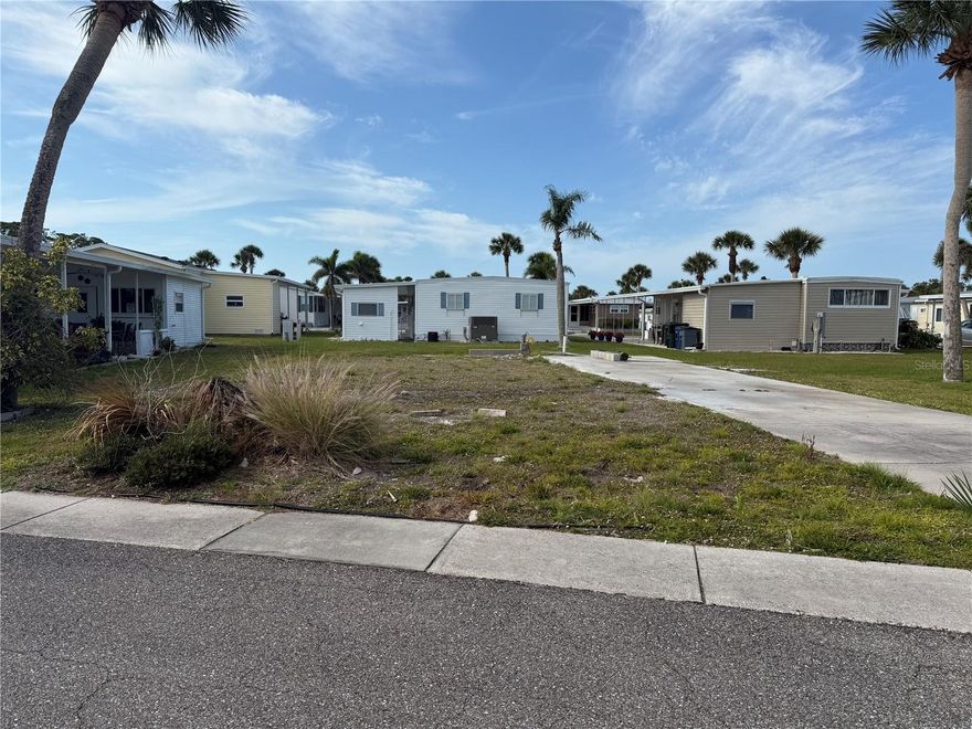 This vacant lot is ready for a new home! The lot is located in Japanese Gardens, a popular 55+ community less than 2 miles from Manasota Beach! Japanese Gardens has many amenities such as a resort style pool and hot tub, a large Clubhouse with many activities, a library, a billiards room, and shuffleboard, bocce, and pickleball courts! This active community always has something fun happening. The lot is approximately 50'x 80' and should fit most doublewide units. A great opportunity to bring a brand new home in and enjoy your own piece of paradise!