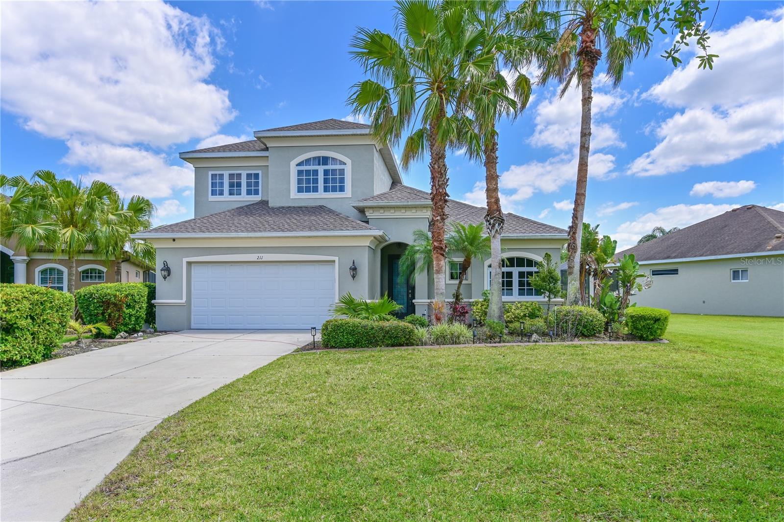 You can't deny the incredible pricing on this over-sized 5 bedroom, 3 bath, updated Greyhawk Landing home. Absolutely beautiful home, master bedroom and two additional bedrooms located on ground floor, two additional bedrooms, a full bath and a seating located on the second floor. A perfect set up for teenagers, visiting guests or in-law situation. Room for everyone to spread out for privacy. Fully fenced yard for your furry residents, children and privacy. Large kitchen with breakfast bar and dining area, formal living and dining rooms, super spacious family room. Large paver brick patio out back for relaxing and entertaining. Greyhawk Landing is a super neighborhood - mature trees and landscaping (not naked new construction - blah), soccer field, baseball field, bike/walking paths, two community centers with pools and tennis...gated entrance. NEW ROOF IN 2024! New flooring. One newer a/c (2024). Close to many amenities including my weakness, Culver's, right out the front gate, Publix, restaurants and just minutes to I-75 and Costco and more. This is a fabulously priced home, with nearly $80,000 in upgrades and there's time to move in before the school year starts (Lakewood Ranch HS) if you act fast.