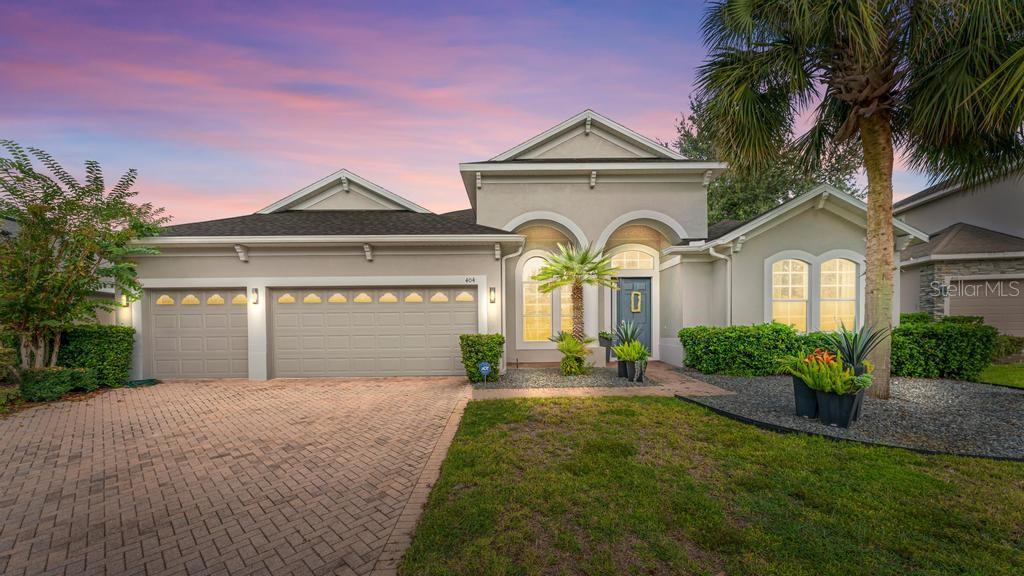 Welcome to your dream home in the serene Saddlebrook community, built by Morrison Homes! This light-filled 4-bedroom, 3-bath residence offers 2,565 sq ft of versatile living space with soaring ceilings, elegant crown molding, and a tray ceiling. The open floor plan flows seamlessly from the foyer through the family room and gourmet kitchen to the screened lanai, creating effortless sightlines and indoor-outdoor connection. The chef’s kitchen boasts granite countertops, abundant workspace, a pantry, stainless steel appliances, a breakfast bar, and a spacious eat-in area. Adjacent laundry room leads to an oversized 3-car garage. Formal living and dining rooms provide ideal spaces for entertaining. Retreat to the luxurious master suite featuring dual walk-in closets, split vanities, an oversized soaking tub, separate walk-in shower, private water closet, and direct door access to the screened patio and pool. Bedroom 3 & 4 offer plank flooring (LPV). Enjoy outdoor living on the screened patio with a sparkling pool overlooking a tranquil pond. Recent updates include a new roof and A/C in 2025. Saddlebrook amenities include a community pool and playground. Conveniently located minutes from top-rated schools, Publix, Starbucks, and historic Downtown DeLand—voted one of America’s “Top 10 Best Small Towns” and home to Stetson University. Easy access to I-4, SunRail, beaches, and Orlando attractions. Don’t miss this rare opportunity—schedule your private tour today before it’s gone!