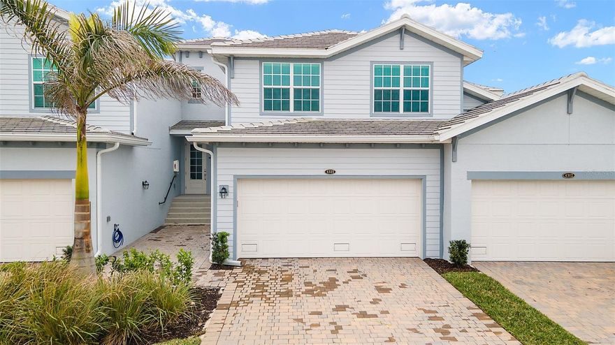 Here at Heritage Landing lies a new opportunity to embrace resort-style living within a Punta Gorda location! This top floor coach home is known as the 'Baycreek' model, which offers 3 spacious bedrooms, 2 full bathrooms, just over 2,000 square feet and a 2-car tandem garage. That's enough space to fit 2 cars PLUS a golf cart or even extra storage! Walking inside and upstairs, you'll be greeted by an open and split bedroom design lined with attractive finishes throughout! Those finishes include tile flooring on the diagonal in all main areas, cozy carpet in the bedrooms, stainless steel appliances, white cabinets and quartz countertops throughout. Tastefully added upgrades include new ceiling fixtures in your main areas, updated paint schemes, kitchen backsplash and fans on the lanai. Within that same spacious screened-in lanai, you have the luxury of spending as much time as desired soaking in the serene views of the lake and aqua range. Enticing, wouldn't you agree? This condo is also being sold Turnkey! Completely ready to move in - just bring your toothbrush and a smile! Outside of your home and within the community, you have many amazing amenities at your fingertips. Those include an 18-hole championship golf course, the aqua range, a heated resort-style pool and spa, pool café with a tiki bar & poolside service, a fitness center, full-service spa, saunas, 6 Har-tru tennis courts, 6 pickleball courts, 2 bocce courts & more! This is a NON-GOLF unit - Social Membership owners do not pay annual golf dues however can play the course out of season OR as a guest of a member! Don't miss out. Come check out what the Heritage Landing lifestyle is all about!