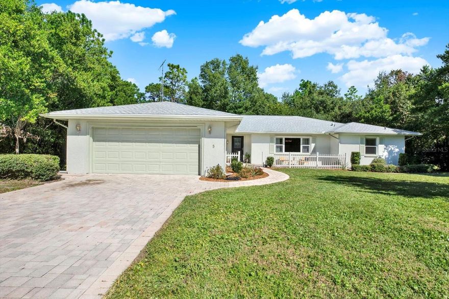 Welcome to 5 Balsam Court South, a beautifully maintained 3-bedroom, 2-bath home perfectly situated on a peaceful cul-de-sac in Cypress Village. With over 2,000 sq. ft., this residence features high ceilings, crown moldings and a bright layout that balances comfort and style with Peace and Tranquility. This homes location adds to the beauty of enjoying nature with county land just behind you so no back yard neighbors. Enjoy a spacious kitchen with ample counter space, room for casual dining, and a family room with an open plan for entertaining. A spacious 26x10 Florida/bonus room makes this extra living space ideal for entertaining or relaxing. Unwind and enjoy the outdoors year-round in this room with access from the family room, dining room and primary bedroom.
Tile and luxury vinyl flooring, double-pane windows, and hurricane shutters provides ease of maintenance and comfort, while a newer roof (May 2024) Newer windows (2014) and hurricane covers, ensures lasting peace of mind. The 2-car garage, Paver-stone driveway and walkway with mature landscaping, and low annual HOA of just $132 complete the package.
Conveniently located near shopping, dining, and the Gulf Coast, this move-in ready home is the perfect blend of charm and practicality. Come see your "Home Sweet Home" today!