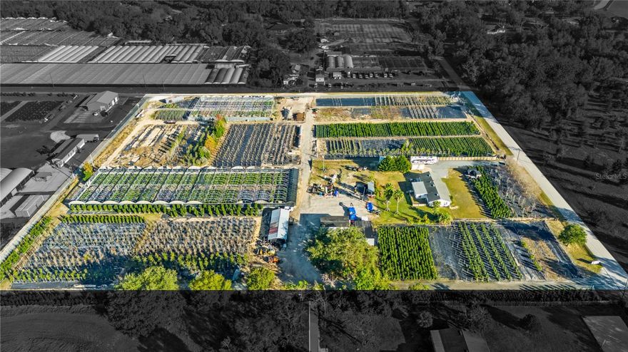 Rare opportunity to acquire a fully operational plant nursery / landscape business property totaling 8.92± acres across three contiguous parcels in the high-growth Winter Garden, FL.

This is a true infrastructure-driven asset, ideal for nursery operators, landscape companies, or agricultural investors seeking a turnkey or scalable Central Florida location. The value is in the land, water capacity, and established operational improvements—assets that are increasingly difficult and costly to replicate.

Property Highlights:
• ±8.92 acres (3 parcels combined)
• Established nursery and horticultural operation
• High-capacity well system:

o 14” well (1.5 HP) servicing residence
o Two additional wells with 10 HP and 7.5 HP outputs for irrigation
• Full irrigation coverage (drip + overhead) throughout
• Functional layout with growing areas, support structures, and equipment
• Turnkey potential with existing infrastructure in place
Improvements:
• Renovated single-family residence (ideal for owner/operator, staff housing, or office use)
• On-site buildings and operational areas supporting daily business functions
• Equipment included in sale
Additional Opportunity:
• Plant inventory available separately
• Ability to continue existing operations or reposition for expanded agricultural or landscape use


Location Advantages:
• Situated in a rapidly developing Central Florida corridor
• Strong proximity to growing residential communities and demand centers
• Convenient access to major roadways for distribution, service routes, and logistics

Ideal Use Cases:
• Nursery / plant production
• Landscape company headquarters
• Agricultural investment / land hold
• Live/work business operation


Opportunities of this scale with established water infrastructure, usable acreage, and strategic positioning are extremely limited in today’s market.
Property brochure and detailed inventory list available upon request.