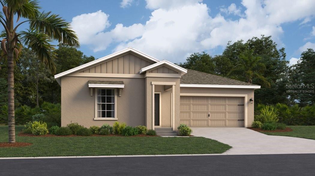 Under Construction. Experience one of Lennar’s most popular open floorplans with three bedrooms and two bathrooms. The open kitchen has a large pantry and overlooks the family room and cafe, making it easier to bring everyone together for meals or family time. Enjoy your morning coffee on either the covered front porch or the back patio just off the cafe. The owner suite features an oversized walk in closet and his and her sinks. A 2-car garage provides convenience as well as additional storage if needed. Lennar has reimagined the homebuying experience by including the most desired home features at no extra cost to you. All features and products can vary by community and homesite. Knightsbridge residents enjoy access to outdoor amenities including a swimming pool & cabana, playground, volleyball court and walking trail. Enjoy local dining and shopping from downtown Kissimmee. Close to Lake Toho if you like to boat or walk the lakefront. Conveniently located near Walt Disney World and major Osceola County attractions.