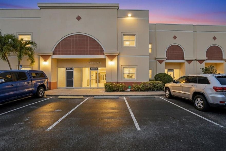 Prime Flex Space in Sarasota Business Center – Ideal for Owner-User or Investor. Located at 6321 Porter Rd, Unit #2, this versatile Class B light industrial/flex condo offers a highly functional layout designed for a wide range of uses including contractors, e-commerce operations, or small business ownership. The unit features a welcoming front office and reception area, a spacious kitchen or conference room, and a large rear warehouse with 22-foot clear ceilings and a 12-foot roll-up door—perfect for equipment storage, distribution, or vehicle access. A generous mezzanine provides additional office space and storage, enhancing overall usability. A standout feature is the attached 1-bedroom studio, creating a rare live–work opportunity for entrepreneurs seeking both convenience and efficiency. With market rents in the subdivision ranging from approximately $3,800 to $4,200 per month, this property also presents strong income potential for investors. Combining flexibility, functionality, and mixed-use convenience, this is a unique opportunity in one of Sarasota’s prime business corridors.