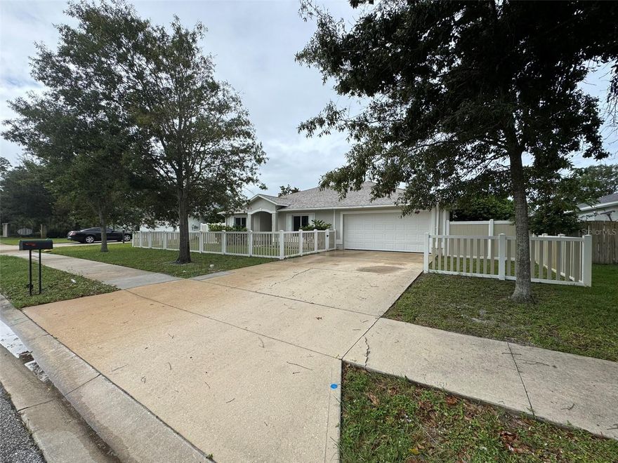 Excellent opportunity in Daytona Beach! This is the perfect home for families looking for comfort, location, and value. Just minutes from the world-famous Daytona International Speedway, the beach, shopping centers, restaurants, and schools, this property offers the ideal balance between excitement, convenience, and family living.

Step inside this beautifully renovated 4-bedroom, 2-bath home, where modern upgrades meet everyday comfort. Freshly painted with brand-new floors throughout—including the garage—this residence also features a brand-new fence for added privacy. Large windows fill the interior with natural light, while the spacious two-car garage provides practicality. The generous backyard is perfect for family gatherings, outdoor fun, or simply enjoying the Florida lifestyle.

With its modern renovations, excellent natural light, and inviting atmosphere, this home is move-in ready and designed to make lasting memories. Don’t miss the chance to own this Daytona Beach gem!