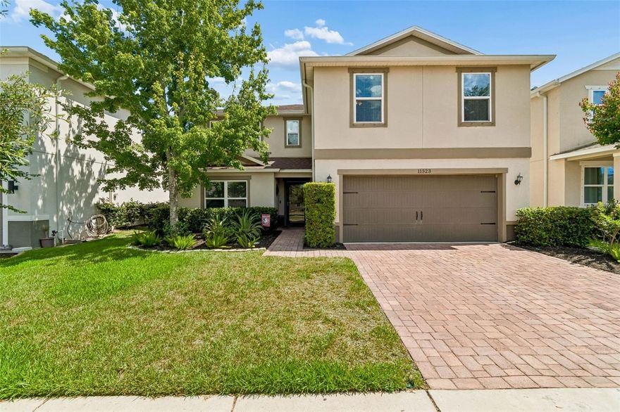 Welcome to 11523 Luckygem Drive – where WATERFRONT living meets ENERGY SAVINGS!

One of this home’s standout features is the SOLAR PANEL SYSTEM with an AVERAGE ELECTRIC BILL OF $20/MONTH. 

Located in the desirable Ibis Cove section of South Fork, this beautifully upgraded waterfront home offers 4 bedrooms, 3.5 bathrooms, 2,637 sq ft, a 2-car garage, and peaceful pond views.

From the moment you arrive, you’ll notice the impressive two-story elevation, upgraded pavers, and inviting curb appeal. Inside, soaring ceilings, abundant natural light, and an open layout create a bright and airy feel. Tile flooring flows throughout the main living areas, with luxury vinyl plank flooring throughout the stairs and second floor. No carpet anywhere.

A huge bonus is the flexible floor plan featuring one bedroom conveniently located on the first floor right next to its own full bathroom, making it perfect for guests, multi-generational living, or a private office. The remaining bedrooms are all located upstairs.

The open-concept kitchen is the heart of the home and features granite countertops, staggered cabinetry, subway tile backsplash, stainless appliances, French door refrigerator, pendant lighting, double pantry doors, and a large island with seating overlooking the spacious living and dining areas. The main living space is elevated even further with built-in ceiling-mounted surround sound speakers for the ultimate entertaining and movie night experience.

Just off the kitchen is a custom mudroom with bench seating, cubbies, hooks, and a convenient half bath.

Step outside through the sliders to enjoy the covered lanai and fully upgraded backyard featuring pavers, two powered gazebos, a fire pit, and calming pond views perfect for entertaining.

Upstairs you’ll find the remaining bedrooms plus a versatile loft ideal for an office, gym, playroom, media room, or second living space. The spacious primary suite includes custom barn doors leading to dual walk-in closets and an upgraded en-suite with granite counters, dual sinks, and a tiled glass shower. Laundry is conveniently located upstairs and the washer and dryer stay.

South Fork offers resort-style amenities including a pool, playground, dog park, recreation areas, and is conveniently located near shopping, restaurants, top schools, and the new hospital.

This home truly has it all. Come see why you’ll fall in LOVE!