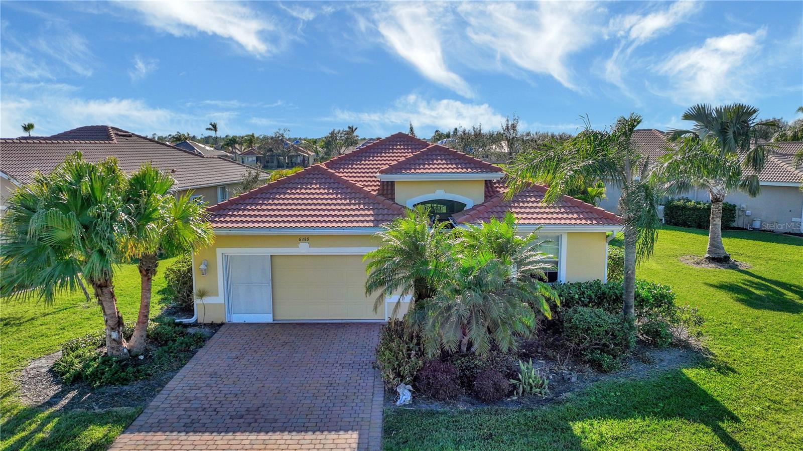 Tennis, pickleball, swimming, running, kayaking are all right here in this active, amenity enriched community. Follow through the gates into aesthetically pleasing Talon Bay bordering the Myakahatchee waterway. As you pull onto the paved drive, you will be taken by the manicured landscape and overall curb appeal. This home exudes elegance. With just under 2000 sq ft, the space is enhanced with towering ceilings and an open floor plan that fills with natural light. Well accommodating to an array of living arrangements. Be prepared to test your culinary creativity in this upgraded kitchen space looking over the living area. Perfect for those who like to entertain. Your guests will gather at the breakfast bar to chat with their host. As the days cool, open the sliders and your living space expands onto this extended lanai. Gorgeous, unobstructed water views in a tranquil setting. Mother nature puts on a show each day. Not uncommon for the Sandhill Cranes to stop by to say hello. The master suite is spacious and sits opposite the quest bedrooms. No problem sharing bathroom space as this offering provides double sinks, dual closets, walk-in shower and soaking tub. For those working from home, the den flexes as office space. Close the French doors for needed privacy. Works well as a 4th bedroom too. Basic cable is included in the rental rate. That is $125+ savings each month! Located just off US 41, everything you need is right at hand. The convenience of location cannot be understated. Short drive to Venice and our gorgeous Gulf Beaches. This rental is a lifestyle choice. Schedule your private showing today.
