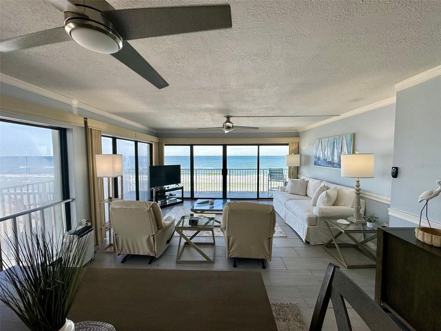 Direct ocean front - 3 bedroom, 2 full baths, wrap around balcony. This is a vacation rental completely furnished. Call Ocean Reef Villa to verify pricing and availability. 386-426-5684. Weekly rate: 2200.00 Monthly rate: 6600.00