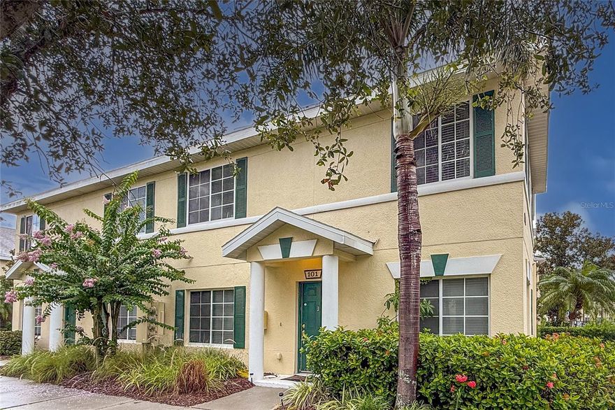 Beautiful townhome for rent in Lighthouse Cove. This 3 bedroom, 2.5 bath has ceramic tile floors downstairs and carpet in the upstairs bedrooms. Plenty of cabinet space, stainless steel appliances, granite countertops with a breakfast bar in the kitchen and spacious open floor plan. All bedrooms and 2 bathrooms upstairs as well as the laundry closet. Primary suite has walk-in closet with built in shelves and a private bath. Amenities include a community pool that is steps away from the front door. Conveniently located near I-75, Costco, the new Target, shopping, restaurants and so much more! Sewer, water and trash included in rent. This is an unfurnished rental.