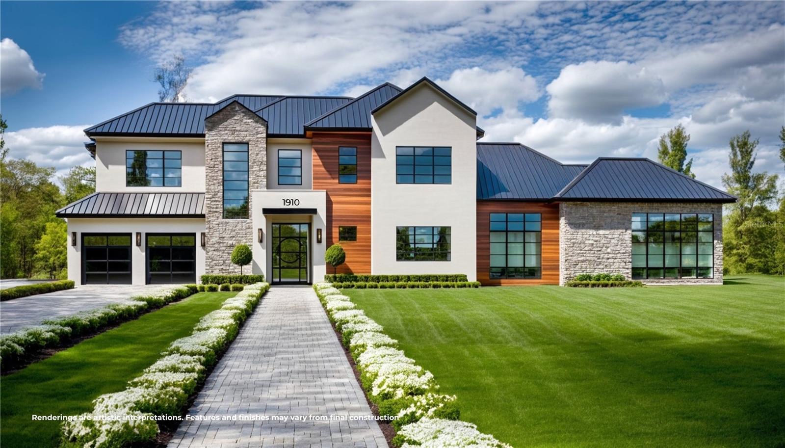 Under Construction. Stunning architectural masterpiece built by LUIH homes nestled in the heart of prestigious Winter Park. This brand-new construction embodies the perfect fusion of contemporary design, timeless elegance, and exceptional quality offering 4 bedrooms, 4 full bathrooms, 2 half bathrooms, and over 4,200 square feet of thoughtfully designed luxury living space. As you step through the grand custom glass door, you're greeted by soaring ceilings, sleek wood flooring, and an abundance of natural light streaming through oversized windows and glass doors. Every detail has been curated to perfection from the artisan millwork and designer lighting to the open floor plan that seamlessly blends indoor and outdoor living. At the heart of the home lies a state-of-the-art kitchen designed to impress, featuring top-of-the-line Thermador appliances, a gas range, an oversized quartz waterfall island, custom cabinetry, and a walk-in pantry, it’s truly a culinary enthusiasts dream. Adjacent is a formal dining space with views of the stunning backyard space, perfect for entertaining. The expansive primary suite provides a serene retreat with its opulent en-suite bathroom featuring dual vanities, a spacious walk-in shower, a freestanding tub, and a huge walk-in closet. This home features three additional bedrooms each meticulously designed with their own en-suite bathrooms. Step outside to your own private backyard oasis featuring a sparkling pool and spa, a specious backyard, and a large, covered patio, perfect for al fresco dining. Jump on your golf cart and within minutes you’re transported to Park Ave, with its amazing shops, fine dining, and everything else that Winter Park features. Schedule your private showing today and experience the epitome of luxury Winter Park living.