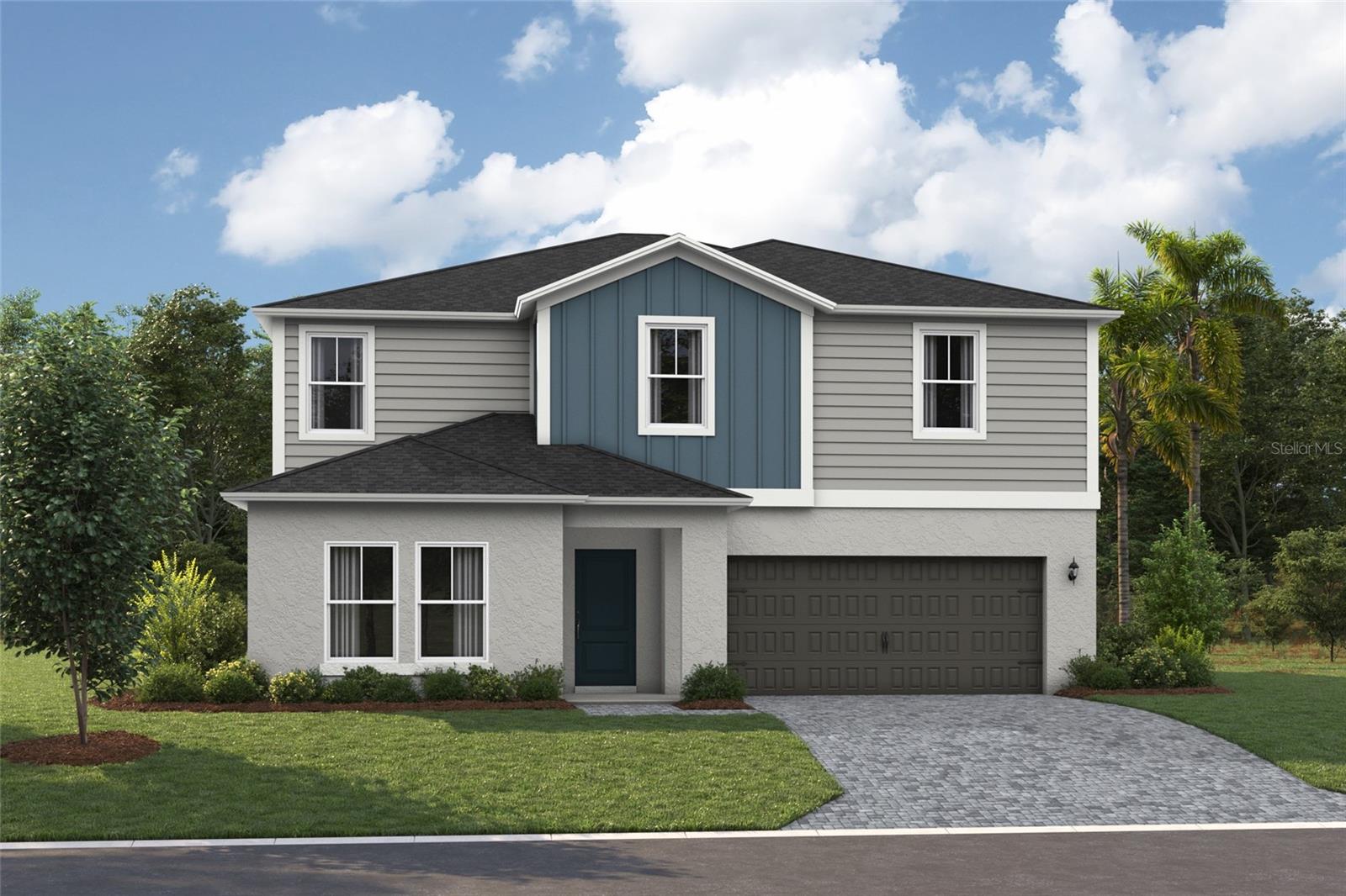 Under Construction. Never run out of space with the Catalina, a spacious two-story home designed for ultimate comfort and flexibility! This home boasts 5 bedrooms, 3 bathrooms, a versatile den, a generous upstairs recreation space and a private 2-car garage. The open concept floorplan, perfect for entertaining or just hanging out, is complemented by stylish luxury vinyl plank flooring. The kitchen and throughout the home feature elegant quartz countertops, while the stainless-steel appliances and smart thermostat with voice control add a touch of modern technology. The laundry room features a new washer and dryer and is conveniently located upstairs with all the bedrooms. The owner’s suite is situated at the back of the home with a spa-like owner’s bathroom and spacious walk-in closet. Completing this home is beautifully designed landscaping curated for the Florida lifestyle.
Experience the essence of community living at Two Rivers. Located North of Tampa, residents enjoy all the dining and shopping options the Wesley Chapel area has to offer while staying close to nature. This master-planned community is inspired by the surrounding nature, nestled within woods, grasslands, and water allowing homeowners to fully immerse themselves in the outdoors. Resort-style amenities add to the luxury of the Two Rivers lifestyle while a full calendar of events fosters a sense of community.
Images shown are for illustrative purposes only and may differ from actual home. Completion date subject to change.