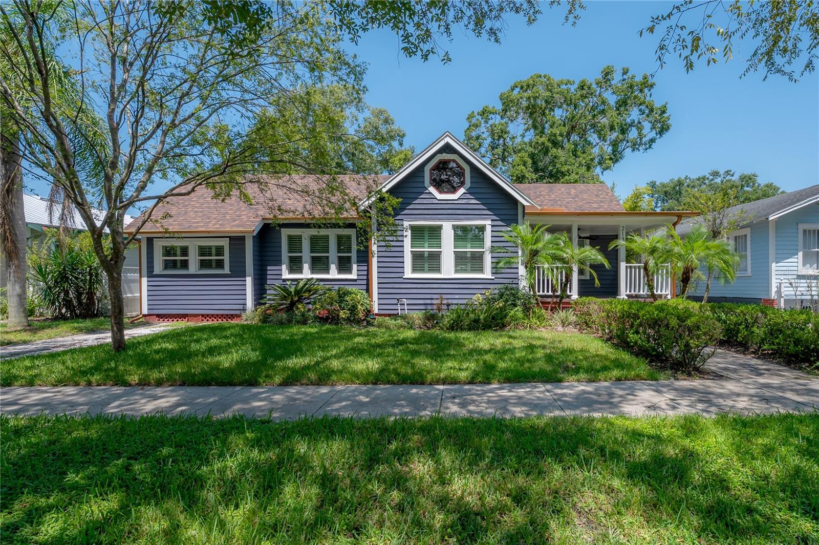 Welcome to 213 W Comanche Avenue, where timeless 1930s charm blends seamlessly with modern updates and thoughtful renovations. From the moment you arrive, the home’s inviting curb appeal and picturesque brick-paved street set the stage for the character and warmth you’ll find inside.Every major update has been completed, giving you the confidence of a home that’s truly move-in ready. A brand-new roof and gutters (2025), new HVAC system (2024), and updated gas water heater (2021) ensure lasting comfort. The exterior has been refreshed with new siding and windows, while inside, gleaming new hardwood floors and added custom built-ins bring both style and functionality. Behind the scenes, the home has been fully modernized with new electrical and plumbing, an encapsulated crawlspace for efficiency (with sump pump, whole house dehumidifier, and other preventative measures to protect your investment for years to come)
The floor plan balances historic character with modern convenience. Large, light-filled rooms flow beautifully from one to the next, with an updated kitchen featuring all-new appliances, a thoughtfully added half bath, a new laundry room, and fully renovated bathrooms. Every detail has been carefully considered to create a home that is both elegant and livable.
Step outside to a spacious, fenced backyard offering endless possibilities—whether you dream of entertaining friends, cultivating a garden, or even adding a future pool. The front porch is perfect for relaxing, while just around the corner you’ll find a neighborhood park.The home is walkable to local restaurants and bars, and the convenience of being only 10 minutes to downtown Tampa and Armature Works.
213 W Comanche Avenue is a perfect blend of history, craftsmanship, and modern comfort. Whether you’re searching for a forever home or a charming retreat in one of Tampa’s most vibrant areas, this property offers it all.