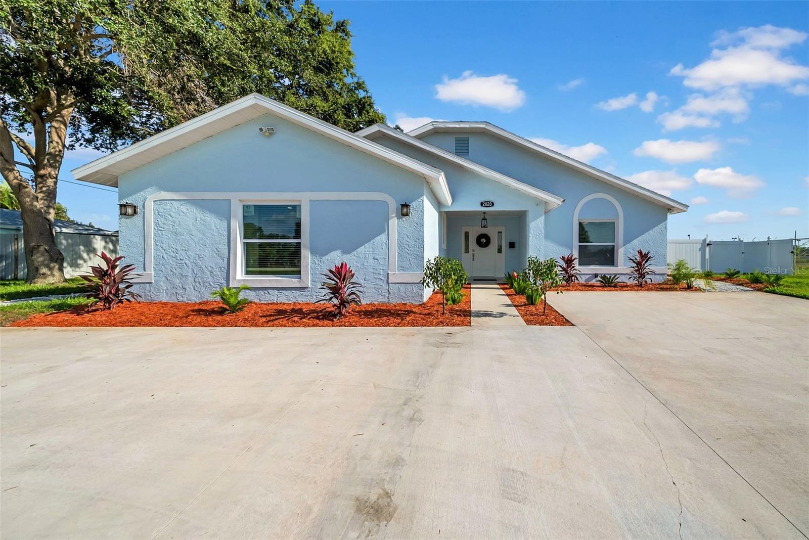 Welcome to a beautifully redesigned 3-bedroom, 3-bathroom home offering modern luxury and laid-back Florida living. Situated on a spacious corner lot, this 2025 full remodel leaves nothing untouched—with a new HVAC, windows, doors, electrical, plumbing, bathrooms, and a chef-inspired kitchen featuring a striking quartz waterfall-edge island.
Porcelain tile flooring runs seamlessly throughout the open-concept layout, creating a sleek and cohesive feel. The kitchen is the heart of the home, ideal for entertaining with high-end finishes and all-new appliances.
Step outside to your private backyard oasis—a resurfaced pool (2025) surrounded by brand-new pavers, all enclosed within a screened-in lanai for year-round enjoyment. The fully fenced corner lot offers privacy, space, and plenty of room to entertain. Park your RV or boat with the large double gate.
Located minutes from downtown St. Pete, Gulf beaches, and major thoroughfares, this move-in-ready home combines high style with everyday convenience.
Don't miss this exceptional opportunity—schedule your private tour today!