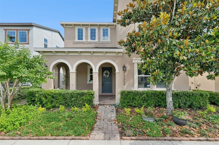 Welcome to this beautiful, well-maintained home located in the Waterside Community at 17059 Harbor Oak Parkway. This inviting property features a spacious living area with modern finishes and newly installed luxury vinyl plank (LVP) flooring great for both everyday living and entertaining.The open-concept layout flows seamlessly into a stylish kitchen equipped with stainless steel appliances, including a newly installed range, along with updated shelving, blinds, and lighting throughout (2024). The first floor also features an additional bedroom, for guests or a home office whatever suites your needs. Upstairs, you’ll find a versatile loft area great for cozy movie nights, a playroom, or a secondary living space. The primary suite serves as a relaxing retreat, complete with a fully updated master bathroom (2025). Two additional bedrooms provide ample space for family or visitors. Step outside to enjoy the patio, great for entertaining, along with a newly installed fence (2024) that adds both privacy and charm. Conveniently located in a community with A-rated schools and school bus transportation available right on your street. Less than a 2 minute walk to your community pool and gym, with 2 playgrounds and a dock located within the community. This home places you just minutes from the best of Florida living including Disney Resorts, Universal theme parks, and Historic Downtown Winter Garden (award winning Farmers Market) all within a 20-minute drive. With convenient access to Highway 429, commuting and travel throughout Central Florida are a breeze. Plus, you’re less than an hour away from Florida’s beautiful beaches and natural springs.