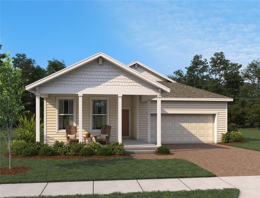 Under Construction. Receive up to $80,000 in Flex Cash! Located in a sought-after natural gas community just minutes from the famous New Smyrna Beach, this thoughtfully designed home offers both comfort and convenience. With close proximity to I-95, Daytona, and Port Orange, you’ll enjoy easy access to work, dining, and entertainment. Inside, soaring ceilings in the living room create a bright and open feel, perfectly complementing the large kitchen designed for both style and function. The spacious primary suite includes a generous walk-in closet, while the covered lanai provides a relaxing outdoor retreat backing up to a peaceful tree line. Interior finishes are inspired by our Sapphire Collection, blending timeless design with modern living.