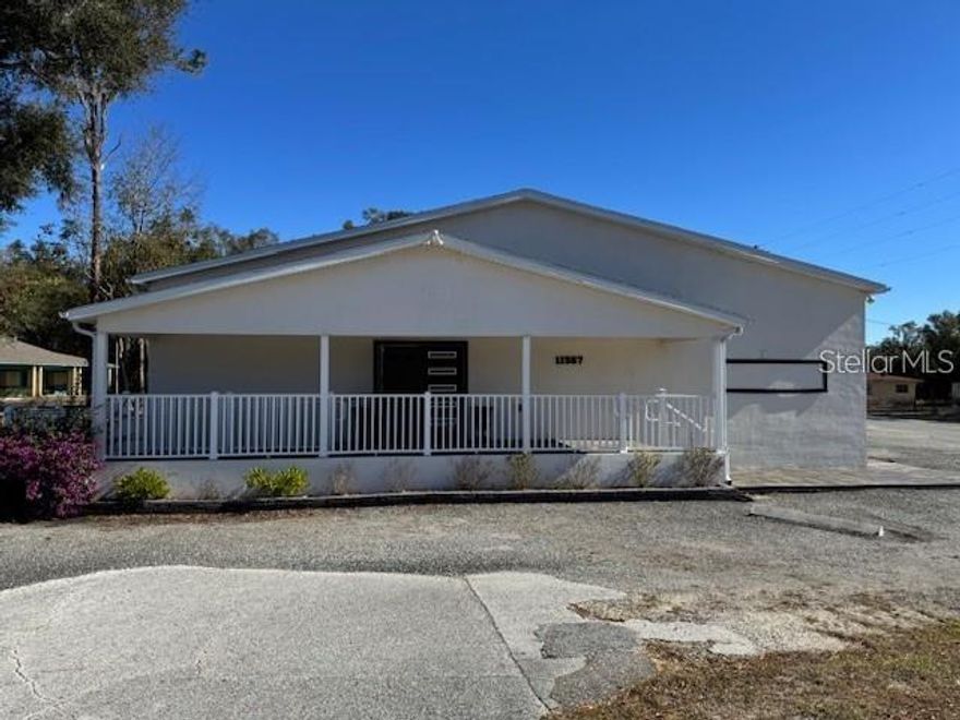 Great location just off HWY 441/27 in downtown Belleview. This is ready for your fit-up.Great location just off HWY 441/27 in downtown
Belleview, Fl. This is ready for your fit-up Great Location - Great Potential. The large main room can be utilized for a variety of Businesses. The
2550 square foot building has a large front room suitable for many businesses and a smaller office area, The B2 zoning, opens the possibilities
for your specific needs, come look at this space to evaluate if this will work for you: Currently being used as a church with pews and a elevated
stage (altar). this property features built-in electric fireplace and a large kitchenette. And includes a series of updates - HVAC (2013), a new roof
(2022), and a 900-gallon septic system. the property is wheelchair accessibility. Plenty of parking surrounding the building. Don't just dream
ofcurrent you new venture or taking your existing business to next expansion or the next level - call now and check this place out