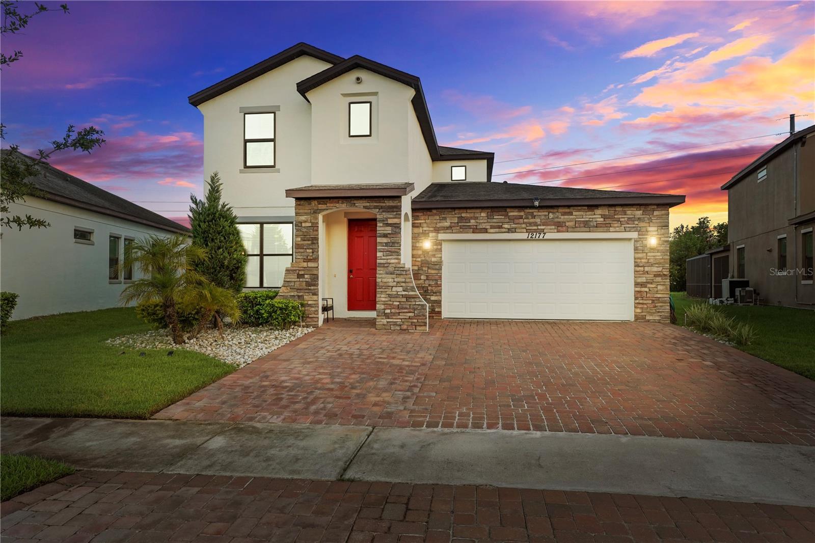 This property is situated on Lake Nona Boulevard within a gated community. It is a valuable asset, meticulously maintained, featuring renovated bathrooms and a spacious, fenced patio overlooking a conservation area. The property is conveniently located near major highways and dining establishments. An upcoming development at Lake Nona West will encompass approximately 410,000 square feet dedicated to retail and entertainment amenities. This presents an excellent opportunity to acquire this distinguished residence in the highly regarded Lake Nona community.