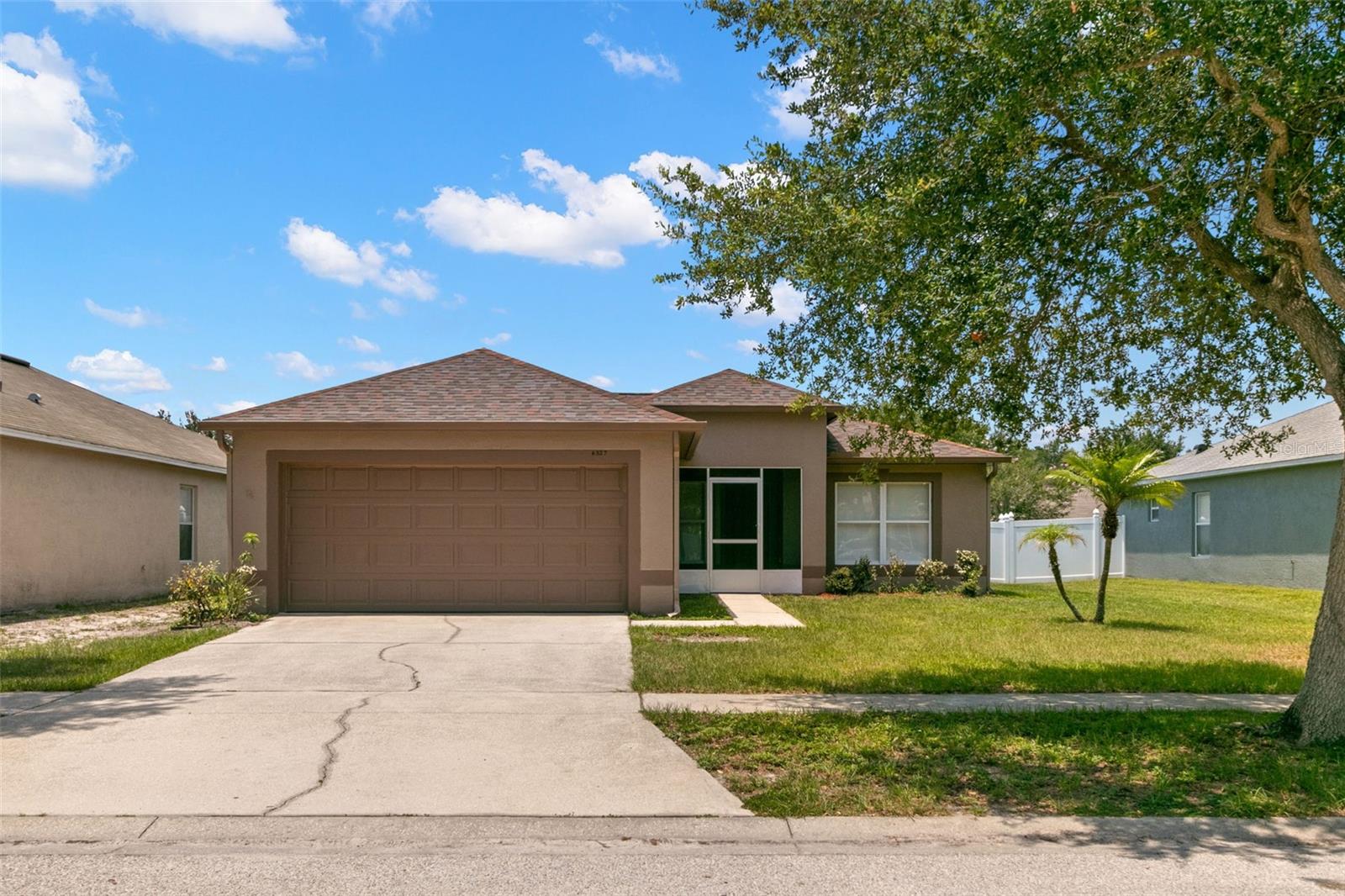 Welcome to this well-maintained 3-bedroom, 2-bath home in the heart of Riverview, featuring a new roof (2023) and a spacious 2-car garage. Step inside to find a freshly painted interior (2022) and updated bedroom flooring that adds warmth and modern style. The layout offers a seamless flow from the living and dining areas to the large screened-in patio—perfect for entertaining or relaxing outdoors year-round. The exterior was painted in 2019, giving the home great curb appeal. Located in a quiet neighborhood with convenient access to shopping, dining, and major highways, this home offers both comfort and practicality. Don't miss this move-in ready gem!