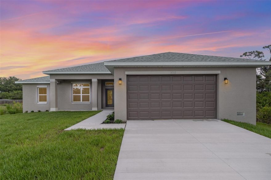 Ask us about our incentives, builder paid closing costs, & no down payment options when financing through the builder's preferred lender. Unmatched Value! Two lots for the price of one—adjacent Lot 16 is included, giving you double the space and incredible opportunity. this move-in ready new construction home is a true showstopper. Featuring 4 bedrooms, 2.5 baths, and 2,249 sq. ft. of beautifully designed living space with tray ceilings, quartz countertops, custom solid wood cabinetry, premium stainless steel appliances, and tiled showers, this home blends comfort, style, and craftsmanship. With city water and sewer and perfectly situated in South Gulf Cove, one of Port Charlotte's most desirable waterfront communities, you'll enjoy boating access to Charlotte Harbor and the Gulf, world-class beaches, championship golf, & the relaxed Florida lifestyle.