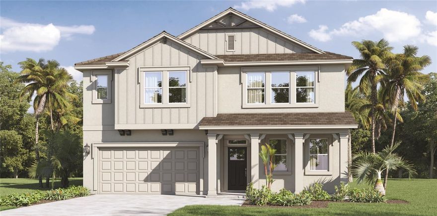 Under Construction. Archer's Mill presents the Summerlin. This all concrete block construction, two-story home optimizes living space with an open concept layout. As you enter the foyer you are greeted with a flex room and a half bathroom. This home features a spacious kitchen with quartz countertops, an island with bar seating, stainless steel appliances and a walk-in pantry for extra storage. Down a short hallway off the family room is bedroom two and a full bathroom. As you head upstairs, you are greeted with a game room and an oversized bonus room that can be transformed into a space unique to your family needs. The second floor features bedroom one complete with an en suite bathroom and spacious walk-in closet, as well as two additional bedrooms, a full bathroom, and a laundry area. Like all homes in Archer's Mill, the Summerlin includes Smart home technology package which allows you to control your home with your smart device while near or away. 

*Photos are of similar model but not that of exact house. Pictures, photographs, colors, features, and sizes are for illustration purposes only and will vary from the homes as built. Home and community information including pricing, included features, terms, availability and amenities are subject to change and prior sale at any time without notice or obligation. Please note that no representations or warranties are made regarding school districts or school assignments; you should conduct your own investigation regarding current and future schools and school boundaries.*