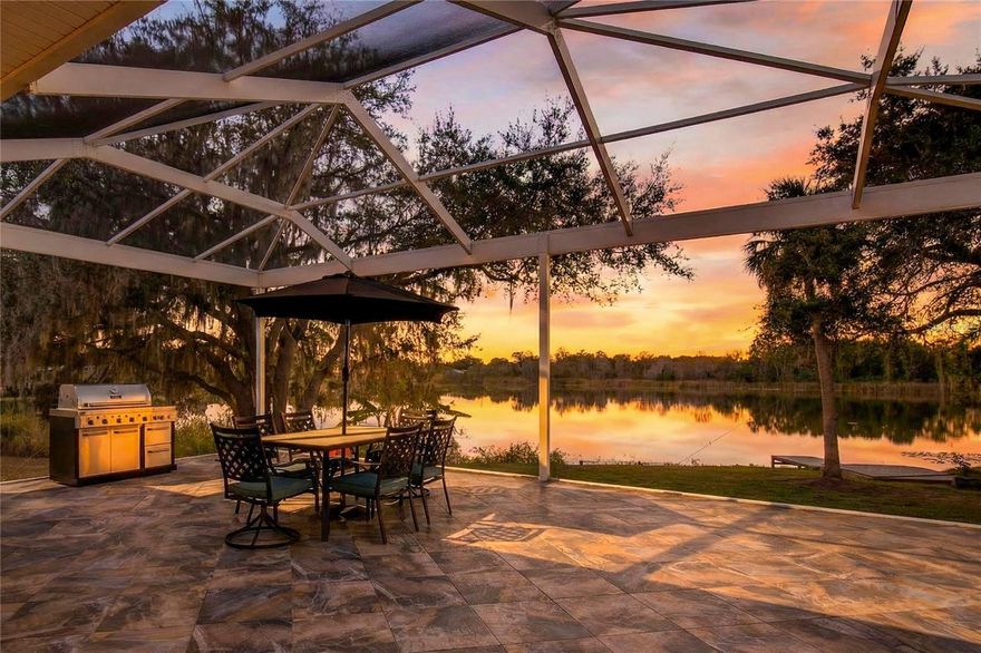 Lakefront Home – 264 S. Central Ave., Umatilla, FL
Discover this exceptional lakefront single-family home in the heart of Umatilla, offering peaceful waterfront living with modern comforts and outstanding energy efficiency. 
Step inside to find a thoughtfully designed, energy-efficient home featuring:

Quartz countertops in the kitchen with all Whirlpool appliances
A large pantry housing a Samsung washer and dryer
Tongue-and-groove cypress ceilings in the living and dining areas
High-grade tile flooring throughout
6" spray foam insulation in the ceiling and around windows for superior efficiency
Custom motorized blinds
Outdoor kitchen setup with gas stub out

The open living space flows beautifully to a wall of high-quality double-pane glass with two 8-foot sliders that open onto a large screened lanai. Enjoy breathtaking lake views, a private dock, and a relaxing hot tub.
Both bedrooms are ensuite with quality glass shower doors (no tubs). The master suite boasts an extra-large walk-in closet and a luxurious dual-head shower. The second bedroom includes a built-in office and a Murphy bed for flexible use.
Premium Features & Upgrades:

Whole-house Generac home generator (regularly serviced under contract)
Trane energy-efficient HVAC system under service contract with St. Louis Air
Whole-house tankless gas water heater (Navien)
All-gas systems: heat, stove, dryer, and water heater
Yard irrigation sourced directly from the lake
Digital entry lock
Extra-large double carport
Outdoor kitchen on the covered porch (with two lakeside entries)
Lockable exterior storage unit in front (houses electric panel and freezer)

Utilities & Infrastructure:

All underground utilities
Sewer lift station that pumps directly to the street sewer

This home is an energy-efficient masterpiece with thoughtful details throughout.
Perfect as a primary residence or a serene waterfront getaway, this lakefront property offers unmatched lifestyle and value in a quiet, scenic setting near the Ocala National Forest.
Don’t miss this rare opportunity — schedule your private showing today!

This sale is subject to a lot split that the City of Umatilla is in favor of, therefore the lot size and square footage of the lot are approximate. The adjacent duplex can also be purchased, if a buyer decided to buy both the lakefront home and duplex a lot split would not be necessary.