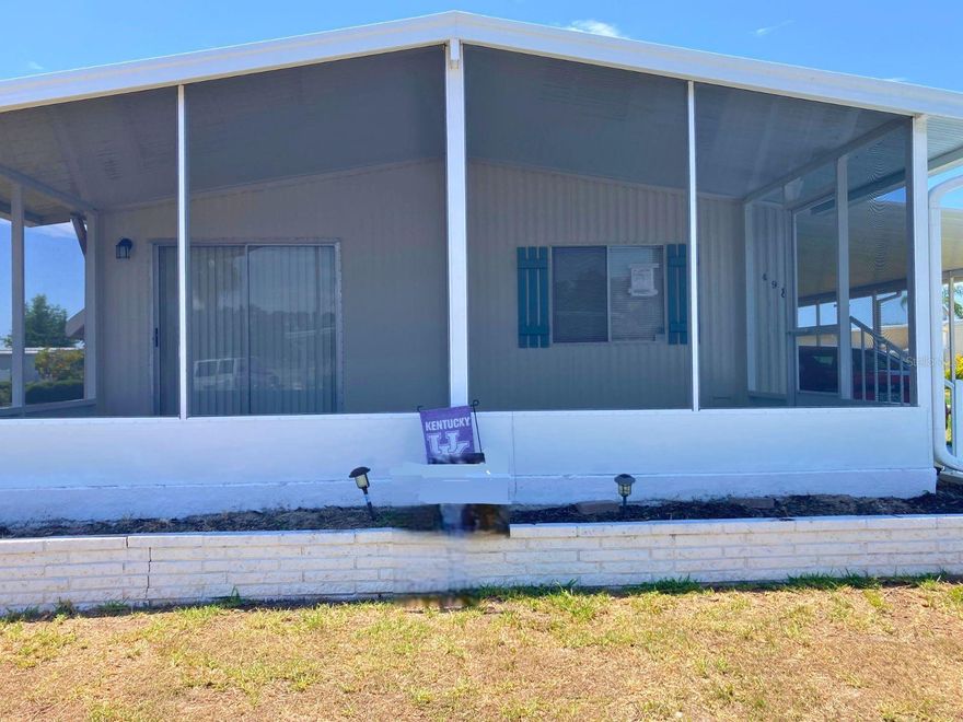 2 BR 2 Ba home in well established quiet mobile home park. EXCELLENT LOCATION.