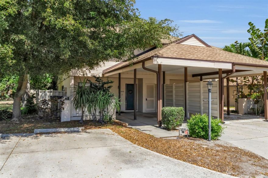 Welcome to this beautifully maintained three bedroom, 2 1/2 bath townhome, ideally located just minutes from Anna Maria Island! Offering the perfect blend of comfort and coastal convenience, this spacious home features and open concept layout, and plenty of room for both relaxing and entertaining. The remodeled kitchen and bathrooms add a modern touch, while the well appointed kitchen flows seamlessly into the living and dining areas, creating an inviting space for gatherings. Custom built-in shelving in both the kitchen and family room enhances functionality and style. The main floor also includes a convenient half bath. Right off the family room you will find a screened in porch offering tranquil views while enjoying morning coffee or evening relaxation, as well as an outdoor patio area ideal for entertaining or soaking up the Florida sunshine! Upstairs you will find the washer and dryer for practicality, all three bedrooms along with two full bathrooms, including a spacious primary suite featuring a private en-suite bath and two closets, one of which is a walk-in, providing generous closet space. This home includes a covered carport, a parking space, and attached storage shed, providing added convenience and plenty of room for your beach gear and outdoor essentials. Enjoy a low maintenance lifestyle with HOA amenities that cover: Trash/recycling/yard waste/landscaping, pest control, common area maintenance, Spectrum internet, home phone line, and cable including Hulu/Disney +/HBO Max. Five Lakes also has an RV lot available for a fee.
Enjoy the Florida lifestyle with nearby Anna Maria Island beaches, IMG Academy, UTC mall, SRQ Airport, dining and entertainment, all within easy reach. Whether you're looking for a full time residence, seasonal getaway, or investment opportunity, this townhouse checks all the boxes!