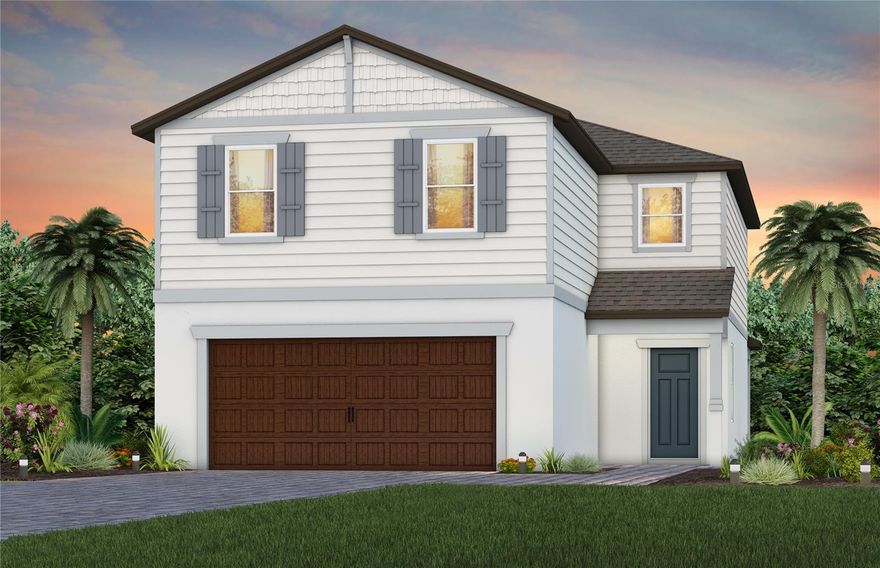 Under Construction. Pulte Homes is now selling in Vida’s Way, in a sought-after Wesley Chapel, FL, location. Enjoy pristine land that provides miles of walking trails, a dog park, and a community garden. A clubhouse with fitness, rec, and social spaces sits alongside a resort-style pool, playground, event lawn, fire-pit and pickleball courts for all.
Featuring the perfectly designed Talon floor plan, this home has the space you’ve been looking for. The designer kitchen showcases a spacious center island with a large single-bowl sink, white cabinets, quartz countertops with a 3"x11" tiled backsplash, and Whirlpool stainless steel appliances including a dishwasher, microwave, and range.
The bathrooms have matching white cabinets and quartz countertops and the Owner’s bath has dual sinks and a walk-in shower with heavy glass door. There is luxury vinyl plank flooring in the in the main living areas, 22”x22” floor tile in the baths, and laundry room, and stain-resistant carpet in the bedrooms and loft. 
This home has an ideal layout with a 1st-floor bedroom and full bath, versatile loft, convenient 2nd-floor laundry room, covered lanai, 2-car garage, and extra storage under the stairs. 
Additional upgrades include LED downlights in the gathering room, pendant pre-wiring in the kitchen, whole house cabinet hardware, and a Smart Home technology package with a video doorbell. 
Enjoy peace of mind with Pulte’s transferable, 10-year Limited Structural Warranty that covers materials and workmanship in the 1st year, workability of plumbing, electrical, HVAC, and other mechanical systems through the 2nd year, various types of water infiltration and internal leaks through the 5th year, and the structural integrity of the home through the 10th year. Plus, we’re currently offering limited-time incentives and below-market rates!