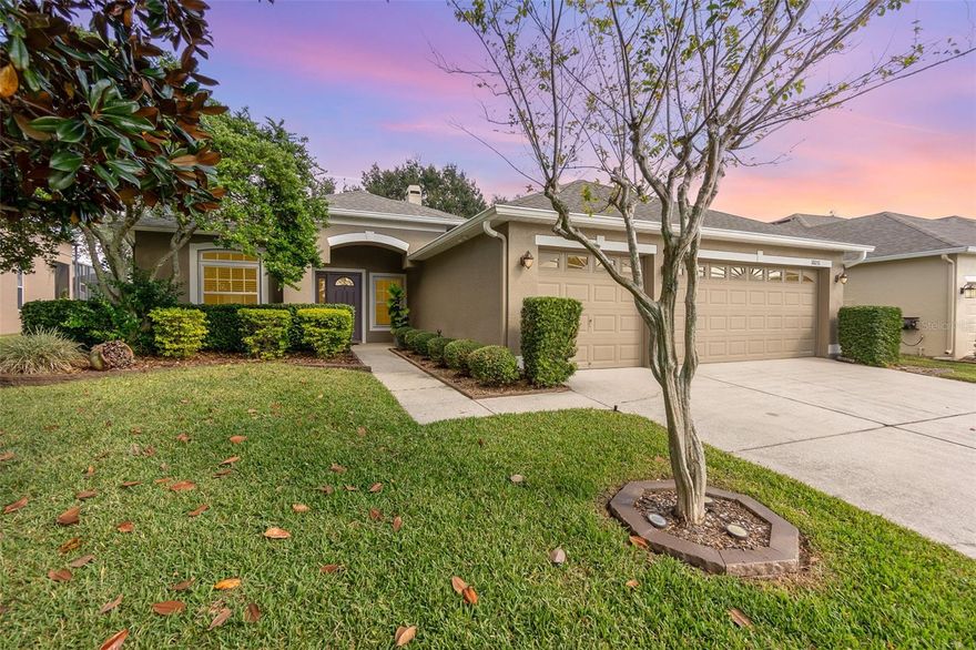 The perfect getaway! Relax in style in this modern oasis that exudes elegance and offers a luxurious escape from the outside world. The main living area greets you with a cozy fireplace that serves as a focal point, creating a warm and inviting ambiance. The kitchen is well appointed with granite counter-tops and an adjacent dinette for casual dining or enjoying breakfast with the family. For those who work from home, or desire a dedicated space for productivity, there is a den that provides privacy. This versatile room can be customized for hobbies or game night, professional workspace or a comfortable area for reading and contemplating. Some of the highlights of this gem include screened-in, covered patio with a solar-heated pool and summer kitchen area, pond and golf course views, plus 3-car garage with shelving. This property is ideally located and thoughtfully designed to provide comfort, sophistication, and a true sense of tranquility.
When you are in the mood to be social, North Shore community features an 18-hole golf course, community pool, tennis and basketball courts, as well as a baseball/softball field, viewing dock on Lake Hart. All this is conveniently located near Orlando Airport, Medical City, USTA headquarters, recreational parks and restaurants.