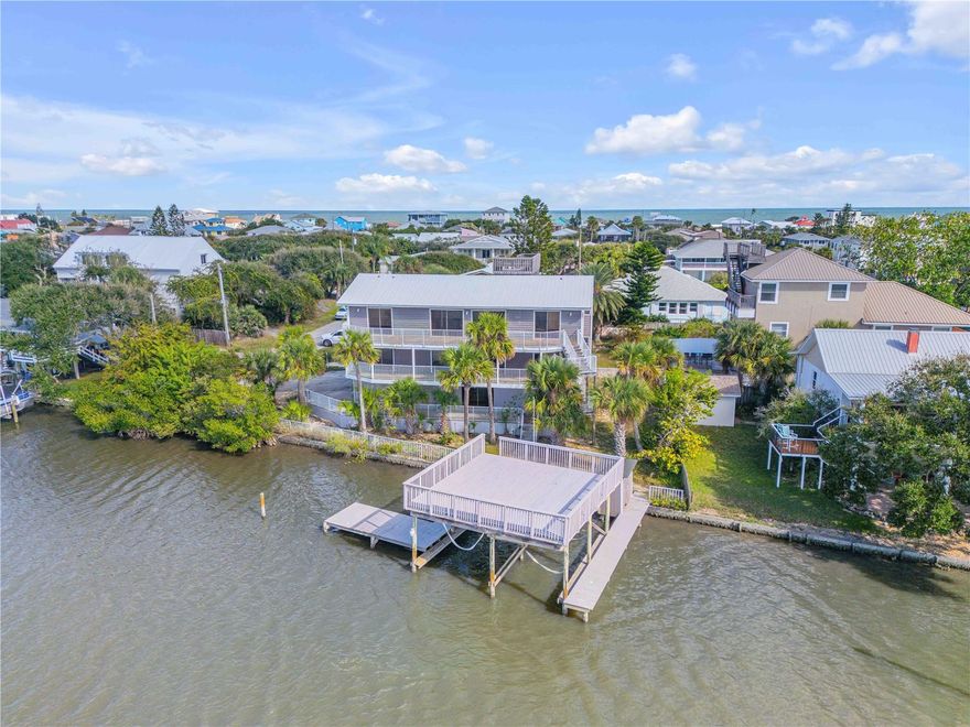 824 Eel Ave

Direct intracoastal access multi-generational home within a few block walk to the no-drive beach. 100+ feet of water frontage with a dock and boathouse. This is a custom built home with interior and exterior staircases. Watch the wildlife and fisherman along your waterfront decks! Boaters will love the 25x21ft boat house with two boat lifts (one has an electric lift installed, one needs the electric lift, but equipment is intact). There is an additional dock just to the north of the boat house. The fish cleaning station is conveniently located on the dock. The property also has a bulkhead to help prevent erosion. The first floor is one bedroom, one bathroom with sliding glass doors leading out to a full-length waterfront facing patio. The first floor bathroom was renovated approximately 3 years ago to include a tile shower, vanity and fixtures. The second and third floor each have 2 bedrooms and 2 bathrooms with sliding glass doors overlooking the beautiful panoramic waterfront. The primary bedroom has a large walk in closet. Water heater installed August 2024. The third floor mirrors the second floor, and the views are even better off the full length third floor deck! Each floor has a washer/dryer hook up. There are even more spectacular views from the roof top deck with 360 degree views of the ocean and the river! The metal roof was recently painted with a silicone-based protective coating not only extending the life of the roof but also making it more energy efficient. This is a home where your family will enjoy many summer and holiday retreats making everlasting memories. Easy to show on a minute's notice.