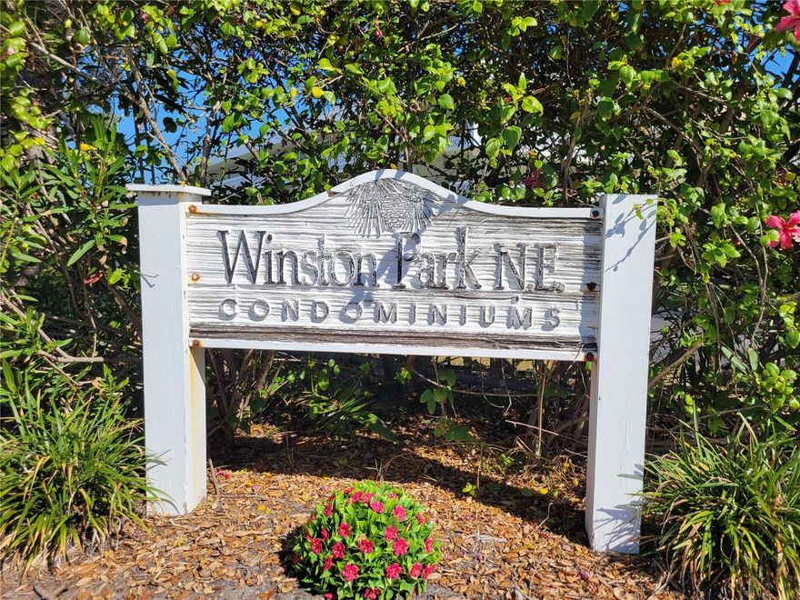 Beautiful, bright, move-in-ready condo with many recent updates in the highly desirable Winston Park NE retirement community.  Building 500 was unaffected by last year's storms.  Upgrades include recent double-pane windows, a new front door, and a new storm door.  Luxury Vinyl Plank flooring was just installed in the living room and dining room, and the bedroom carpets were just replaced.  The kitchen was updated several years ago with tile flooring, gorgeous bamboo cabinets, and black granite countertops. The electric panel is brand new, and the AC was recently replaced.  This unit comes with a storage locker just a short walk down the corridor and a private covered parking spot (#60).  Laundry facilities are across from the storage room area.  The community features a clubhouse with meeting space, a kitchen, pool tables, a small library, and restrooms.  The beautiful pool is heated for year-round enjoyment.  Come and see this terrific condo, and you will want to make it your new home!