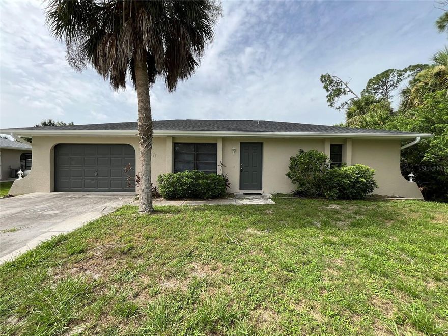 Charming 2 bedroom 2 bathroom home, with two car garage, pet friendly.  With a large sparkling pool and screened lanai.  Primary suite has a walk-in closet and private bathroom.  Pool maintenance included in rent. Call today and schedule your showing!
