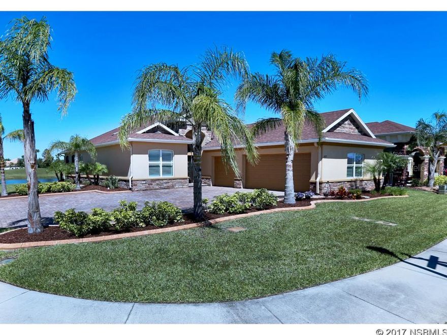 Walk in and youâre drawn to the relaxing lake view. Youâll undoubtedly be spending a lot of your time on the spacious screened porch overlooking the lake right in your own back yard...Talk about relaxation therapy! Master Ste w/Walk-in, Over-sized Shower; Gourmet Kitchen features Stainless Appliances & Double Oven, Beautiful Cherry Cabinetry w/Soft Close Doors/Drawers & Pull-Outs +Upgraded Granite; Office/Den w/Glass Doors; Screened Porch stubbed for summer kitchen; Custom Wood Plantation Shutters throughout home; Laundry room; 3 car garage w/utility sink; Great Curb Appeal with Stone Accents, Paver Driveway & Landscape Curbing. Wired for pool, if desired. Nothing to do but move in, relax and start enjoying the neighborhood. ;Water: City