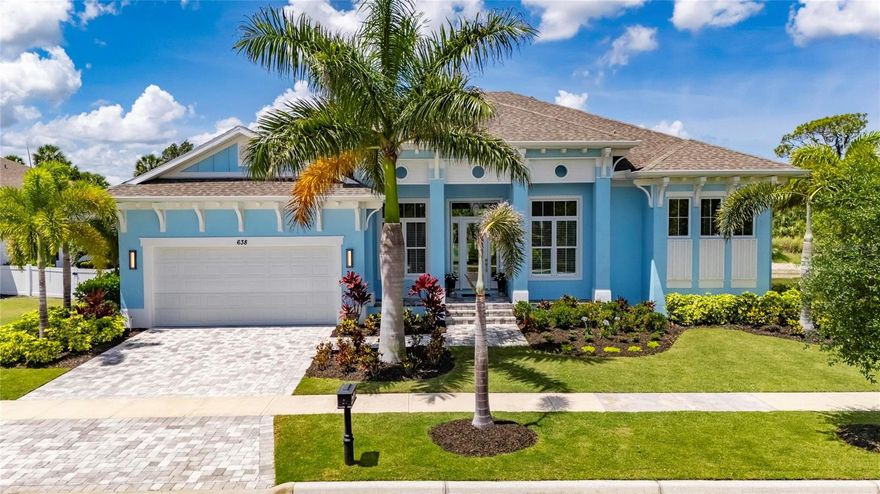 638 Manns Harbor Drive | 3 Bedrooms | 3 Bathrooms | Office/Den | 2,571 Sq Ft | Custom Build | MiraBay
MiraBay in Apollo Beach is home to this custom-built residence on a deep conservation lot with unobstructed views of Wolf Creek Nature Preserve directly behind the home and a wildlife-rich pond along the side. The setting offers genuine privacy in both directions, with no rear neighbors and a natural backdrop that changes with the seasons. The property is fully fenced and sits within MiraBay's gated community, where the HOA runs approximately $190 per year and covers two heated pools, a 24-hour gym, tennis, pickleball, basketball, a kayak launch, and a full activity calendar, all accessible by golf cart through the community and directly to the MiraBay Shopping Plaza.
Inside, soaring tray ceilings and 8-foot interior doors with 8-inch baseboards establish the scale of the build. The great room anchors the main living space and features a built-in wine and coffee bar that makes entertaining feel effortless. The living area opens fully to the preserve through 10-foot telescopic sliding glass doors that retract completely, and the large covered outdoor area is protected by SPF hurricane-rated screens and fully plumbed for a future outdoor kitchen. Whether you are watching osprey over the preserve in the morning or taking in the sunset from the lanai in the evening, the connection between this home and its natural setting is constant and unhurried.
The kitchen is built around 48-inch soft-close cabinetry with clean, smooth lines, a Verona oven and cooktop, high-end appliances throughout, and a waterfall quartz island with under-island storage. There is no carpet anywhere in the home. All three full bathrooms have been finished with custom floor-to-ceiling imported porcelain tile, and the primary suite includes a walk-through wet room with 8 wall jets, 2 overhead rain showers, 2 hand-spray heads, and a freestanding soaking tub. Custom closets by Closets by Design are throughout, and new custom blinds and roller shades have been added in every room. The office and den is enclosed with glass French doors, making it a fully functional and visually open workspace. A newly installed 300-pound garage lift provides access to a fully floored, illuminated 500-square-foot attic storage space, a practical feature rarely found at this price point.
The mechanical systems are like new!  foam insulation is in place throughout, the HVAC was recently serviced in May 2026, the water heater is less than one month old, and the entry door is a new hurricane-rated glass panel unit. This home is ready to carry a new owner forward without deferred maintenance or near-term capital concerns.
MiraBay's seawalls are covered by the CDD, a significant hidden value when compared to canal communities where seawall replacement runs $500 or more per square foot. The community sits in a flood zone, and because the neighborhood is elevated, flood insurance rates here are typically lower than surrounding areas. Homes of this caliber in MiraBay rarely come available, and this one was built with the kind of intention that shows up in every room. Schedule your private showing and come see what custom really looks like.