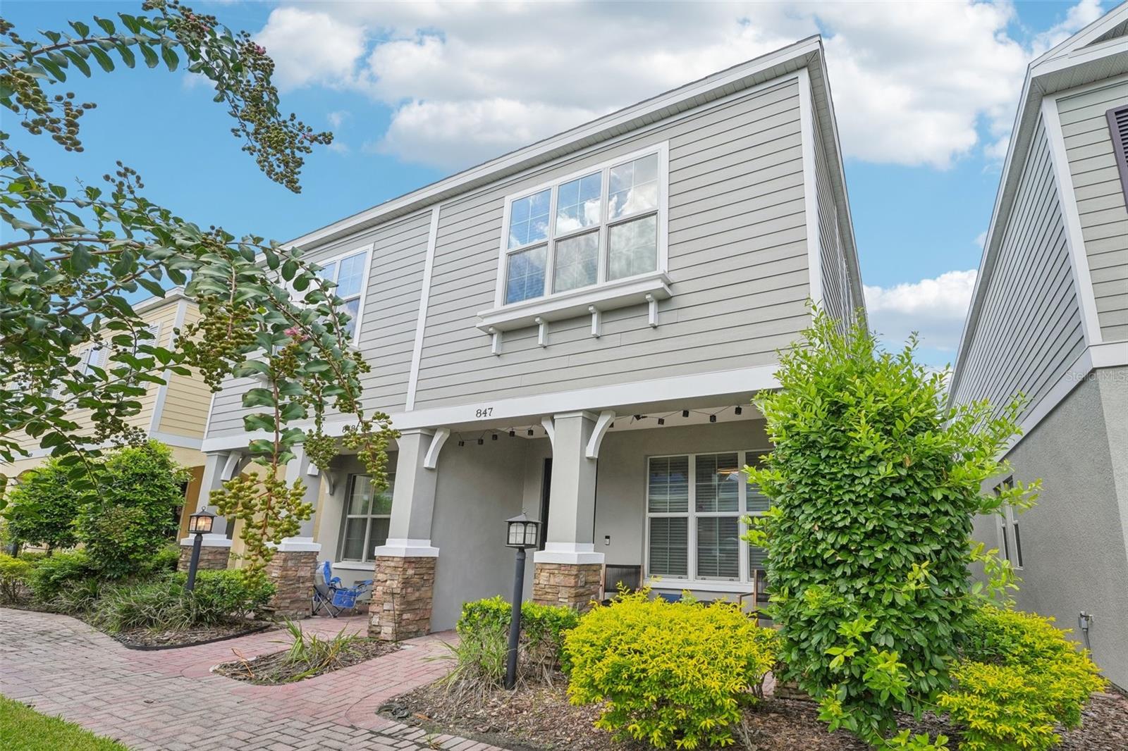 Under contract-accepting backup offers. Modern Comfort Meets Timeless Charm in the Heart of Oldsmar
Welcome to this impeccably maintained 3-bedroom, 2.5-bathroom townhome nestled in the highly sought-after Hayes Park Village community. Built in 2017 and owned by just one meticulous homeowner, this 1,365 sq ft residence perfectly blends modern convenience with charming elegance — all in a quiet, pet-friendly neighborhood just minutes from Florida’s finest beaches.
Step inside and fall in love with the open-concept layout, complete with high ceilings, crown molding, and luxury upgrades throughout. The heart of the home is the chef-inspired kitchen, featuring granite countertops, a beautiful tile backsplash, and upgraded appliances—a dream for home cooks and entertainers alike.
The spacious living and dining areas flow seamlessly for effortless entertaining, and an upgraded ceiling fan with Bluetooth speaker adds a fun, high-tech touch for your next gathering.
Upstairs, the master suite is your private retreat with a tray ceiling, large walk-in closets, and a spa-like en-suite bathroom. Two additional bedrooms and a full bath provide comfortable accommodations for family or guests. For added convenience, enjoy the upstairs laundry closet—right where you need it most.
The attached one-car garage includes MYQ smart technology, offering secure, remote access. Start your mornings on the welcoming front porch, perfect for sipping coffee and enjoying the tranquil surroundings.
Low-maintenance living is made easy with a low HOA fee that includes trash, sewer, water, and grounds maintenance—giving you more time to enjoy nearby gems like Dunedin, Safety Harbor, and award-winning Gulf Coast beaches.
This townhome combines the charm and feel of a single-family home with the ease and benefits of community living. Priced to sell and move-in ready, this rare opportunity won’t last long.
Schedule your private showing today and discover your own slice of paradise in Oldsmar.