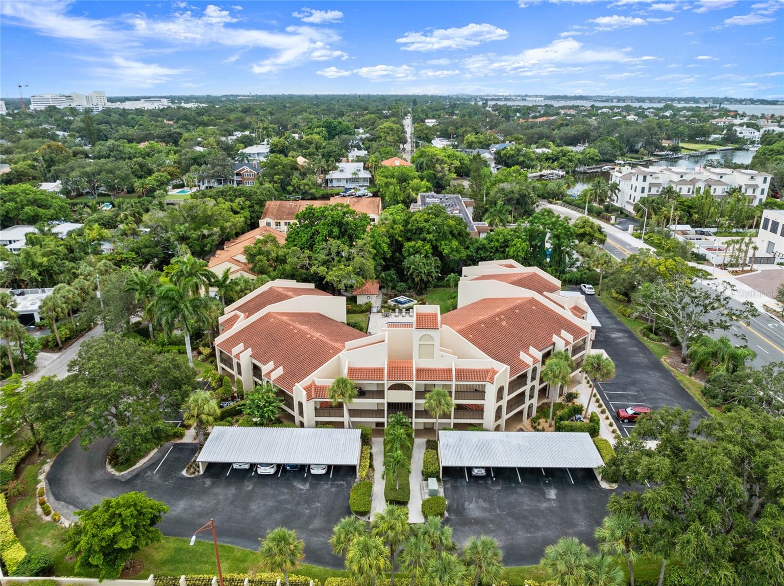 LOCATION! LOCATION! LOCATION! Its unbeatable location near Selby Gardens, Marina Jacks, and Burns Court offers easy access to some of Sarasota's most beloved attractions, making it appealing for both vacationers and long-term residents. This unit, which is 2 story and has a townhouse feel, presents an attractive mix of features, such as the dual-screened patios with serene view of the gardens, fountain and pool, interior updates, and ample storage throughout. The home is a ground level, multi-story condo with open floor plan, highlighted by a beautifully renovated kitchen with stainless steel appliances and an abundance of cabinet storage which then seamlessly blends into the living/dining area. For your convenience, there is newly updated 1/2 bath on the 1st floor. The upstairs consists of 2 bedroom suites and indoor laundry area. We are open to offers and all furniture is negotiable with the sale. Bundling essentials like cable, internet, water, trash, escrow reserves fund, pest control and maintenance of exterior and grounds into the condo fees ensures a hassle-free experience, which are inclusive in the rent. This condo is a gem—perfect for someone looking for a blend of tranquility and proximity to Sarasota's vibrant downtown. For your convenience, this unit is fully furnished...all you need are your personal belongings. 6 month min lease...First, Last rent and Security deposit will be due. NO PETS OR SMOKING