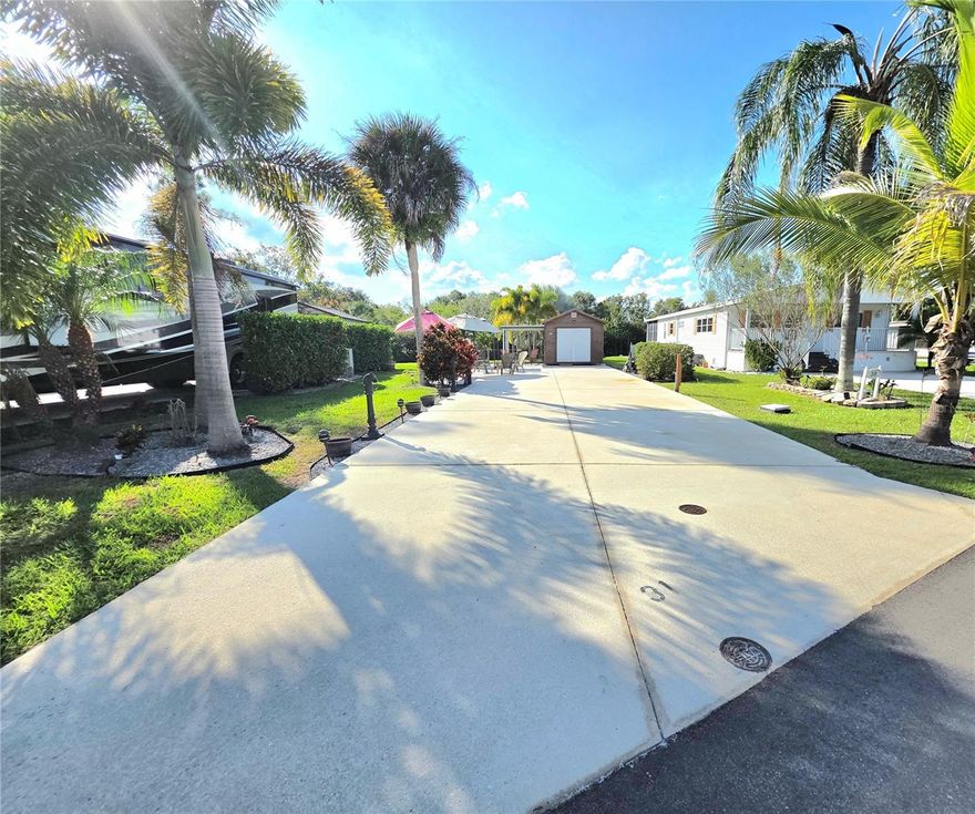 Welcome to 31 Appaloosa Trail W, located in the peaceful and serene Phase 1 of River Ranch RV Resort. This charming lot offers the perfect blend of tranquility, comfort, and convenience.
Property Highlights: Private setting with no rear neighbors and scenic nature views from your backyard
Sale includes a Smithbuilt 12x12 shed, equipped with: Full-sized Whirlpool washer & dryer, Refrigerator, TV, Patio Table and Chair Set
Additional features included in sale: Adirondack chairs, Gas grill, Two umbrellas, Mobile firepit
Flexibility & Lifestyle: Phase 1 allows year-round residency – perfect for full-time living or choose to place your lot in the resort rental program and earn income when you’re not using it
Resort Amenities: River Ranch RV Resort offers a wide range of activities and conveniences including: 2 Resort pools & 2 hot tubs, Laundry, restrooms & shower facilities, pickleball, bocce ball, and shuffleboard
Access to Westgate River Ranch Resort next door, featuring on-site dining, entertainment, and plenty of outdoor adventures (activities available at an additional cost)
Purchase Requires 1x (per lot purchased) Capital Contribution fee of $1,500.00 paid at closing to HOA.  RV not included with property sale