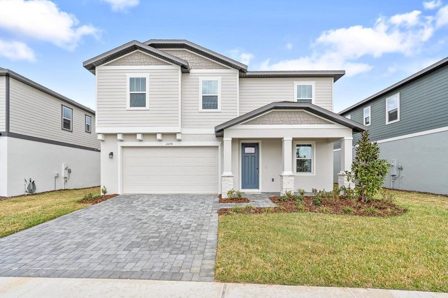 One or more photo(s) has been virtually staged. Brand New Two-Story Home for Rent in Minneola

Be the first to live in this beautiful new construction home in the desirable city of Minneola. This spacious two-story property offers the perfect combination of modern design, comfort, and convenience, making it an excellent choice for tenants seeking quality and style.

The home features four generously sized bedrooms, including a spacious primary suite with a walk-in closet designed to provide ample storage and privacy. The additional three bedrooms are well-appointed with built-in closets, offering practicality and organization for family members, guests, or even a home office setup. With two full bathrooms and one half bathroom, the layout ensures comfort and functionality for everyday living.

The open floorplan creates a bright and inviting atmosphere, seamlessly connecting the expansive living room and dining room—ideal for both relaxing evenings and entertaining guests. The kitchen is thoughtfully designed with solid wood cabinets, elegant stone countertops, and included appliances, combining durability with modern appeal and convenience.

Additional highlights include a two-car attached garage, providing secure parking and extra storage space.

Ideally located near a main road for easy commuting and close to highly rated schools, this home offers both accessibility and a family-friendly environment. Enjoy the benefits of a prime location while living in a brand-new, move-in-ready property.

This is a rare rental opportunity in Minneola—schedule your showing today and make this stunning new home yours.
Note: The HOA includes a clubhouse, which is currently under construction.