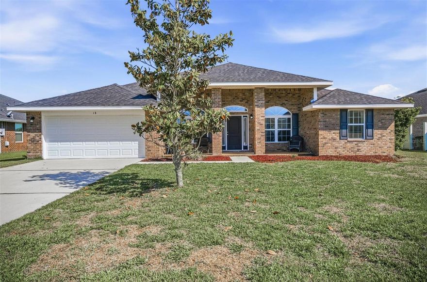 Welcome to this beautifully maintained Adams-built brick home, constructed in 2017 and located in the Eagle Lakes community off South Old Kings Road. This move-in-ready residence offers 4 bedrooms, 2 bathrooms, and 2,153 square feet of living space, with a thoughtfully designed split floor plan that provides both privacy and functionality. Inside, you’ll find a well-appointed kitchen featuring all matching stainless steel appliances, perfect for both everyday living and entertaining. The home also includes a convenient indoor laundry room and elegant plantation shutters that add a timeless touch throughout. Step outside to enjoy the enclosed, tiled porch—an ideal space to relax year-round while overlooking your backyard. The property is equipped with an irrigation system, making it easy to maintain a lush, green lawn. Perfect for first time home buyers or someone looking to upgrade, this home combines modern comfort with quality construction and a prime location close to shopping, dining, and everything the area has to give. Call today and schedule your private tour