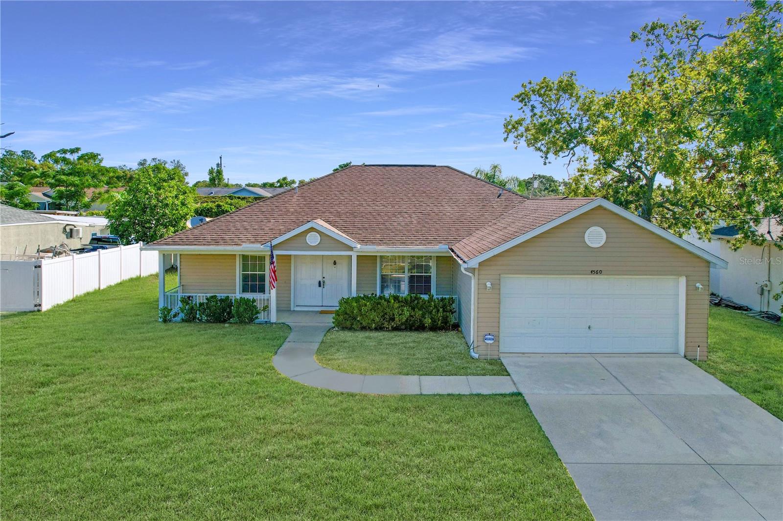 Investor Special! Priced to Sell! 3 bedroom 2 bathroom and 2 car garage block home built in 2005 in Spring Hill. Needs TLC. Ideal starter or investment opportunity in a great location. Home features vaulted ceilings, open living/dining areas, breakfast nook, and interior laundry room near a 2-car garage. Repairs needed include HVAC, new carpet, and some additional maintenance. Roof is original (2005). The above-ground pool needs to be removed. No refrigerator. CASH only. Sold AS-IS. Priced for quick sale. Perfect for a flip or rental. Enjoy Florida living with a spacious yard. Don’t miss this chance to unlock the potential! Located in a nice neighborhood with easy access to shopping, dining, and local schools, this home is full of promise. Don't miss out on this fantastic opportunity to own a place in Spring Hill – schedule your showing today.