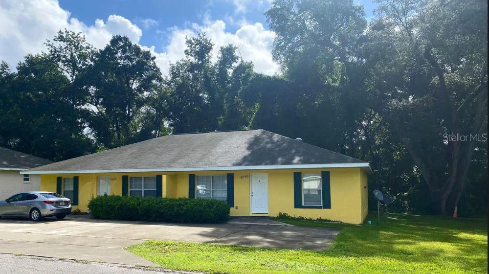 ***NEW PRICE IMPROVEMENT*** Excellent Opportunity to Own a Duplex in Established, Quiet SW Ocala. NO HOA! Each Unit Offers a Spacious Floor Plan With 2 Bedrooms, 2 Full Baths and Over 1,200 Sq. Ft. Each Unit. Exterior Recently Painted, With Decorative Shutters Installed. Septic Pumped 10/2023. Unit 1, HVAC Installed 2023. Unit 2, Updated Interior Paint, Flooring, ZERO Carpet & Lighting Throughout, Kitchen Sink, Fixtures, Appliances, Including W/D, Fenced (Unit 2 Only) & More. Both Units Currently Leased. Great Location & Investment Opportunity in a Growing Area, Close to Everything. Call Today!