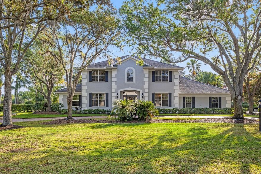 Seller will cover the one-time initial Cheval Golf Club membership fee for buyers under contract by September 30th. The Cheval Golf Course is undergoing a multimillion-dollar renovation and is set to reopen in late fall 2025, making now the perfect time to buy into this exclusive lifestyle! Seller has already invested over $500,000 in renovations, creating a truly move-in-ready masterpiece. This exquisite home, nestled on just under an acre in the distinguished Estates of Cheval, offers an unparalleled living experience. Meticulously renovated in 2022–2023 with no detail overlooked, this custom-built residence features 5 bedrooms, 4.5 bathrooms, and a dedicated office/media room across 4,157 square feet of luxurious living space. As you arrive, a circular pavered driveway and fresh landscaping welcome you, setting the stage for what lies ahead. Inside, soaring ceilings and a sweeping staircase frame breathtaking panoramic views of the pool and serene lake beyond. To the left, the versatile media room easily doubles as an office, gym, or hobby space, while the formal dining room to the right with elegant wainscoting creates a refined setting for entertaining. The great room boasts custom built-ins, a cozy fireplace, and French doors that open to the screened-in pool area with a covered outdoor kitchen, perfect for hosting or unwinding. The fully updated gourmet kitchen (2023) showcases GE Monogram appliances, quartz countertops, a spacious island, and a walk-in pantry, complemented by a breakfast nook with peaceful lake views. A private guest suite with its own bath completes the first floor.  Upstairs, the primary suite offers lakefront tranquility with a separate office/sitting area, two walk-in closets, and a spa-inspired bath featuring a soaking tub, quartz dual vanities, and a walk-in shower. Three additional en suite bedrooms ensure every family member or guest enjoys privacy.  Step outside to your private oasis: a sparkling pool, expansive screened lanai, covered outdoor kitchen, and lush .92-acre lot overlooking the water, perfect for enjoying Florida’s year-round sunshine. Renovations between 2022–2023 include new hardwood and travertine flooring, updated kitchens and baths, new panoramic screen enclosure, garage doors, pavered driveway, water purification system, and more totaling over half a million dollars in upgrades. With two staircases, a 3-car side-entry garage, and thoughtful design throughout, this home is truly move-in ready. Living in Cheval means 24-hour gated security and access to the exclusive Cheval Golf & Athletic Club, offering dining at The Tavern, clay tennis courts, a fitness center, youth programs, and (coming soon!) a reimagined golf course designed to enhance play and prestige. All this, paired with top-rated schools and convenient access to shopping, dining, medical centers, downtown Tampa, and Gulf Coast beaches, makes this home an unbeatable opportunity.