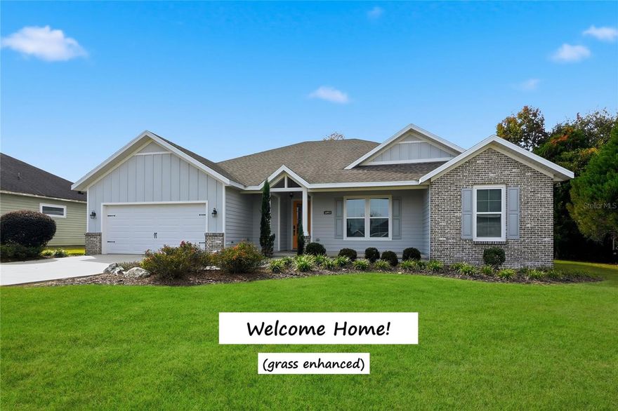 Craftsman style home with 4 bedrooms, 2.5 bathrooms located on a cul-de-sac in Alachua's Wyndswept Hills neighborhood

Features include: Expansive kitchen with a walk-in pantry, gas range and stainless steel appliances, kitchen adjacent dining area, mud room, separate laundry room with washer and dryer, electric fireplace, window treatments throughout, motorized blackout blinds in primary bedroom, en-suite primary bathroom, fenced back yard. The neighborhood features a gated entrance, is ideal for walking and biking and is conveniently located near many shopping and dining options. Just minutes from downtown Alachua and Interstate 75.