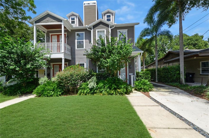 BRAND NEW ROOF!! Seller offering interest rate buy down, 1 point contribution at closing. Custom built townhome in Lake Davis Heights Downtown Orlando. This home features hard wood floors throughout, custom wrought iron railings, RH hardware and custom drapery on windows throughout. Enjoy two wood burning fireplaces, in both the living room and primary bedroom. Tall doors and high ceilings throughout open the space up while bringing attention to the beautiful crown molding. Spacious kitchen with a large island, features recently replaced stainless steal appliances. Rear loaded detached two car garage with plenty of attic storage. Conveniently located near the Greenwood Urban wetland/dog park, Lake Davis, and Cherokee Park. Don't miss this opportunity to live downtown with low monthly HOA fees!!